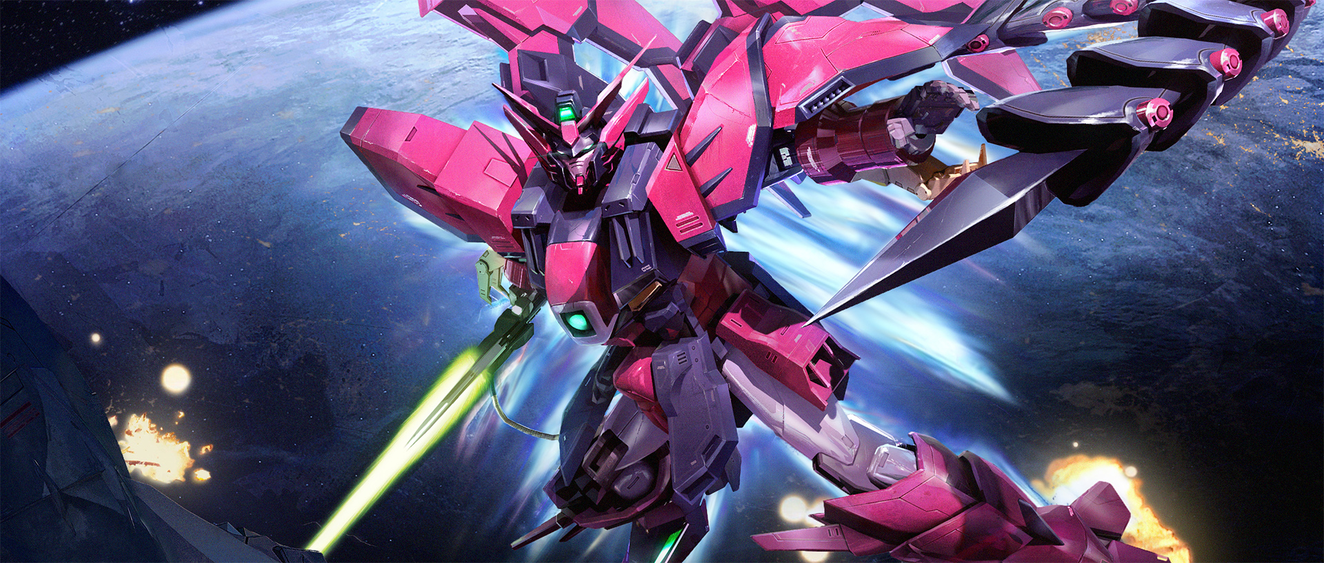 Anime Gundam Mech Super Robot Wars Mobile Suit Gundam Wing Gundam Epyon Artwork Digital Art Fan Art 1920x817