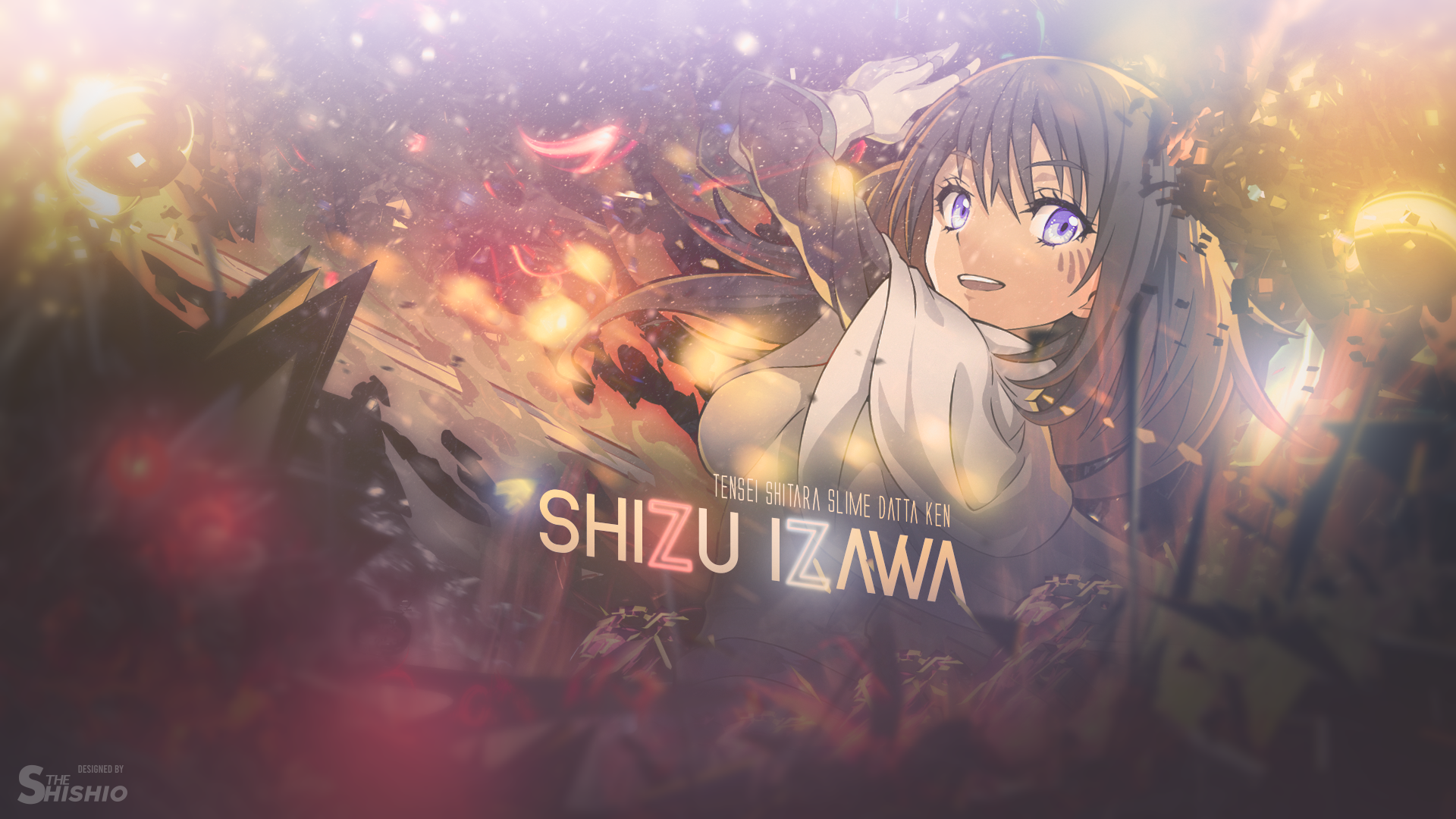 Anime Girls Signature Shizu Izawa Tensei Shitara Slime Datta Ken Izawa Shizu 1920x1080