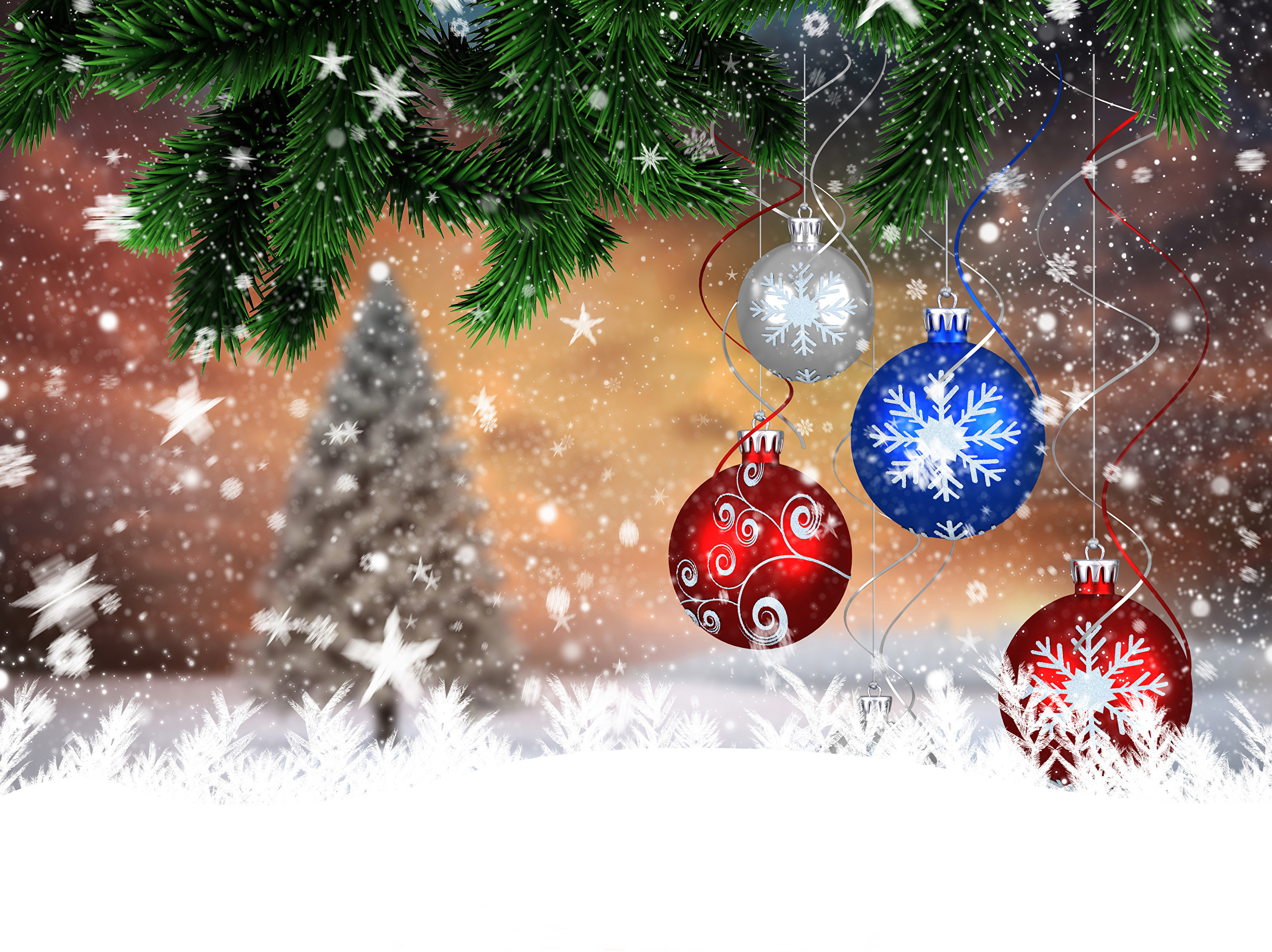 Christmas Ornaments Bauble 2560x1917