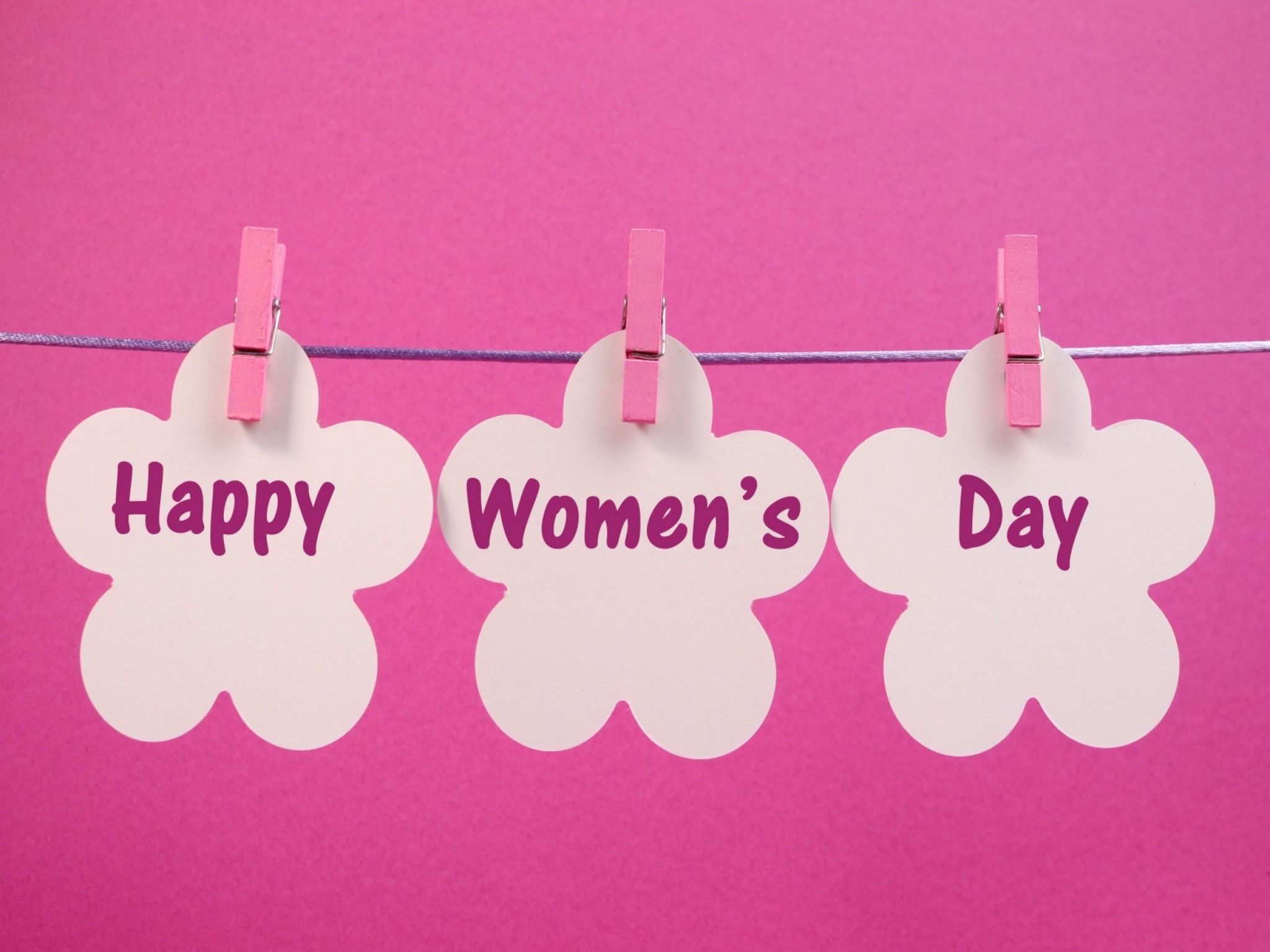 Happy Women 039 S Day Pink Statement Women 039 S Day 2048x1536