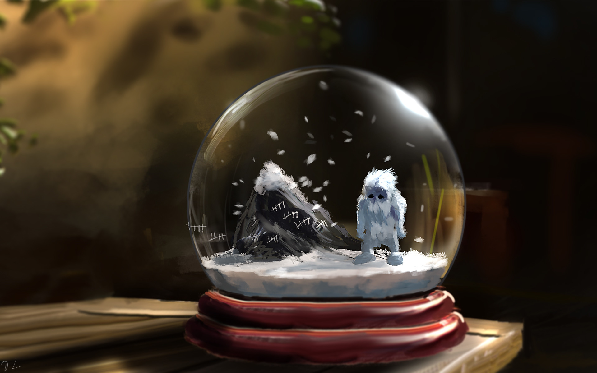 Artwork Fantasy Art Yeti Snow 1920x1200