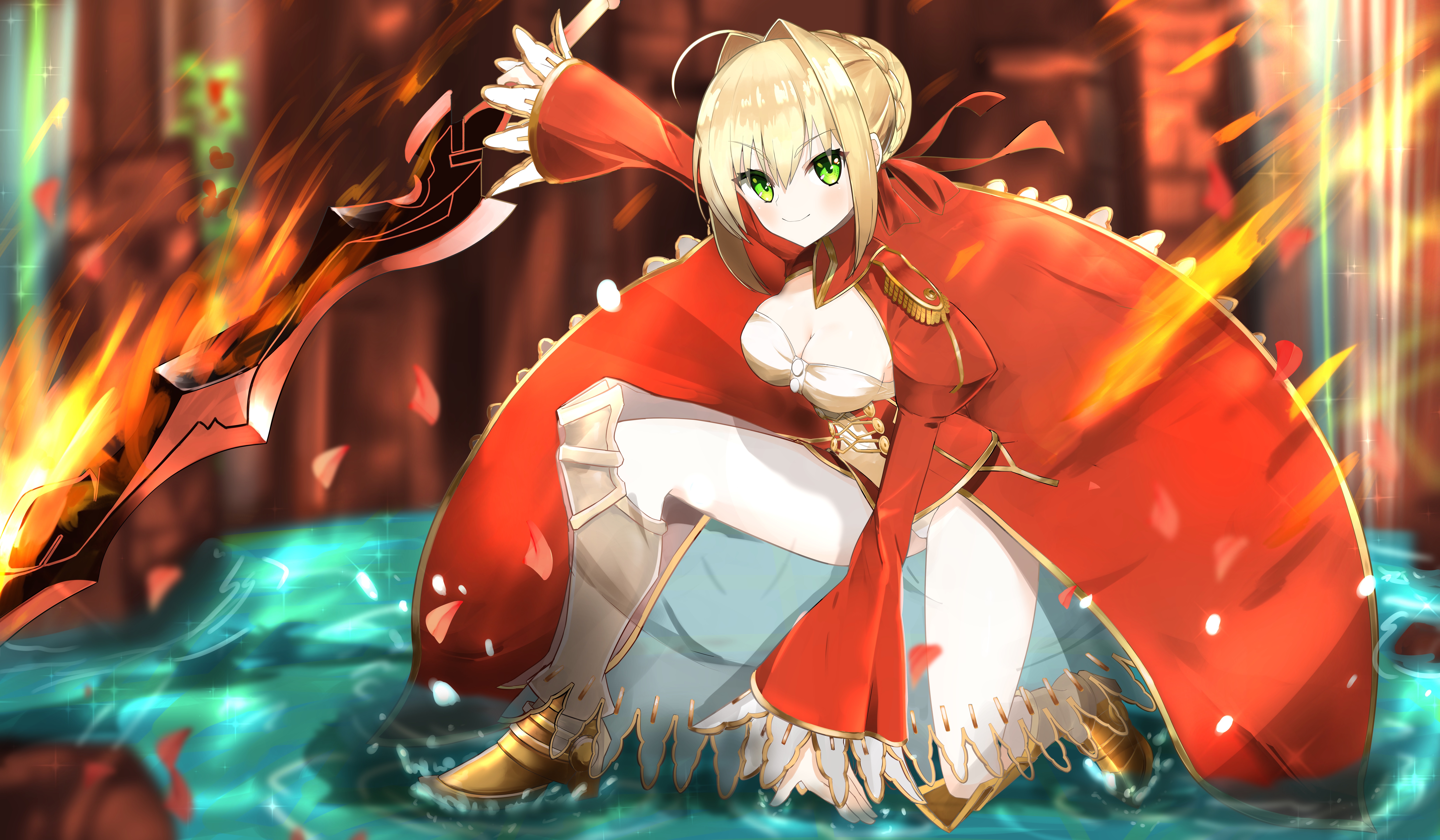 Anime Anime Girls Fate Extra Fate Extella The Umbral Star Fate Extra CCC  Nero Claudius Blonde Long H Wallpaper - Resolution:8268x4823 - ID:1286535 -  