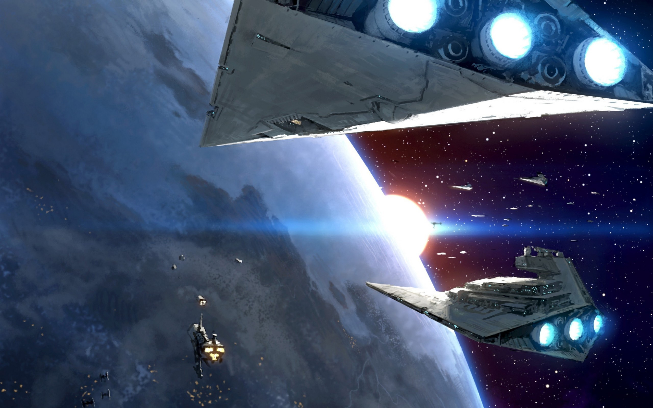 Star Wars Spaceship Science Fiction 3D Star Destroyer 2560x1600