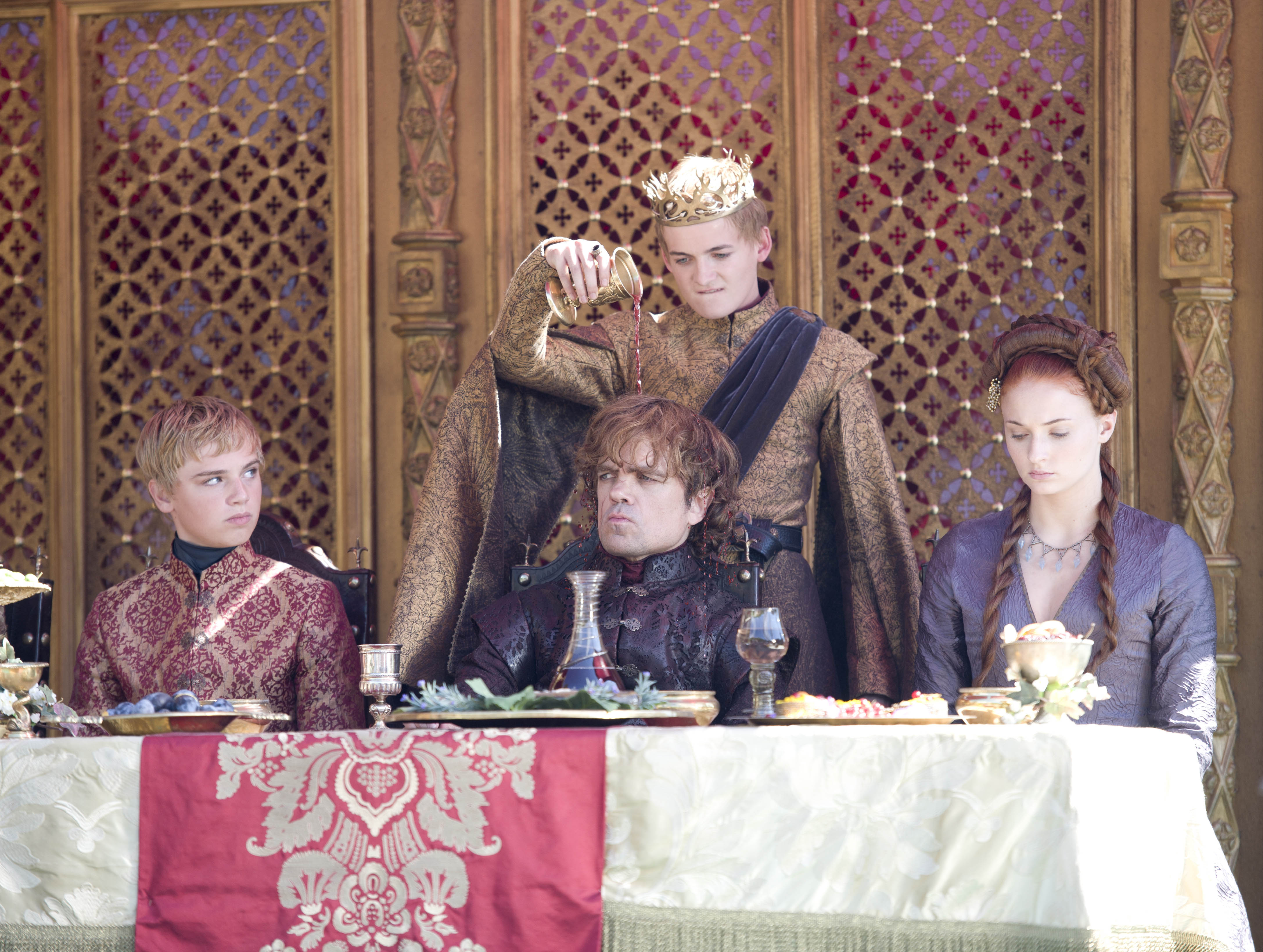Joffrey Baratheon Jack Gleeson Tyrion Lannister Sansa Stark Peter Dinklage Sophie Turner Tommen Bara 4349x3280
