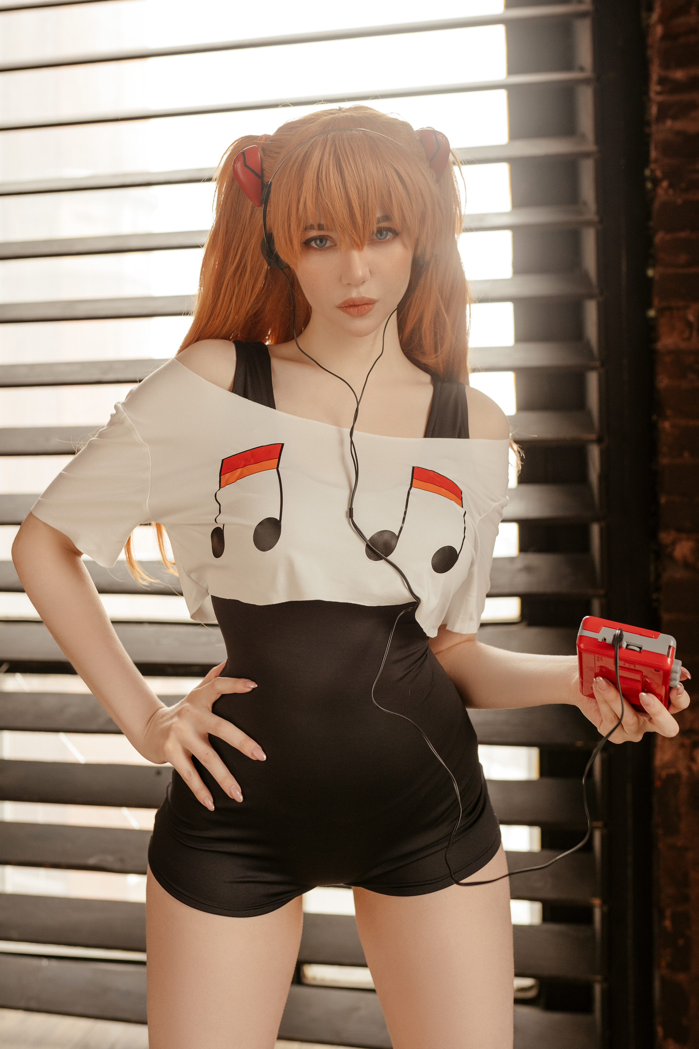Women Model Cosplay Asuka Langley Soryu Neon Genesis Evangelion Anime Anime Girls Redhead Twintails  2667x4000