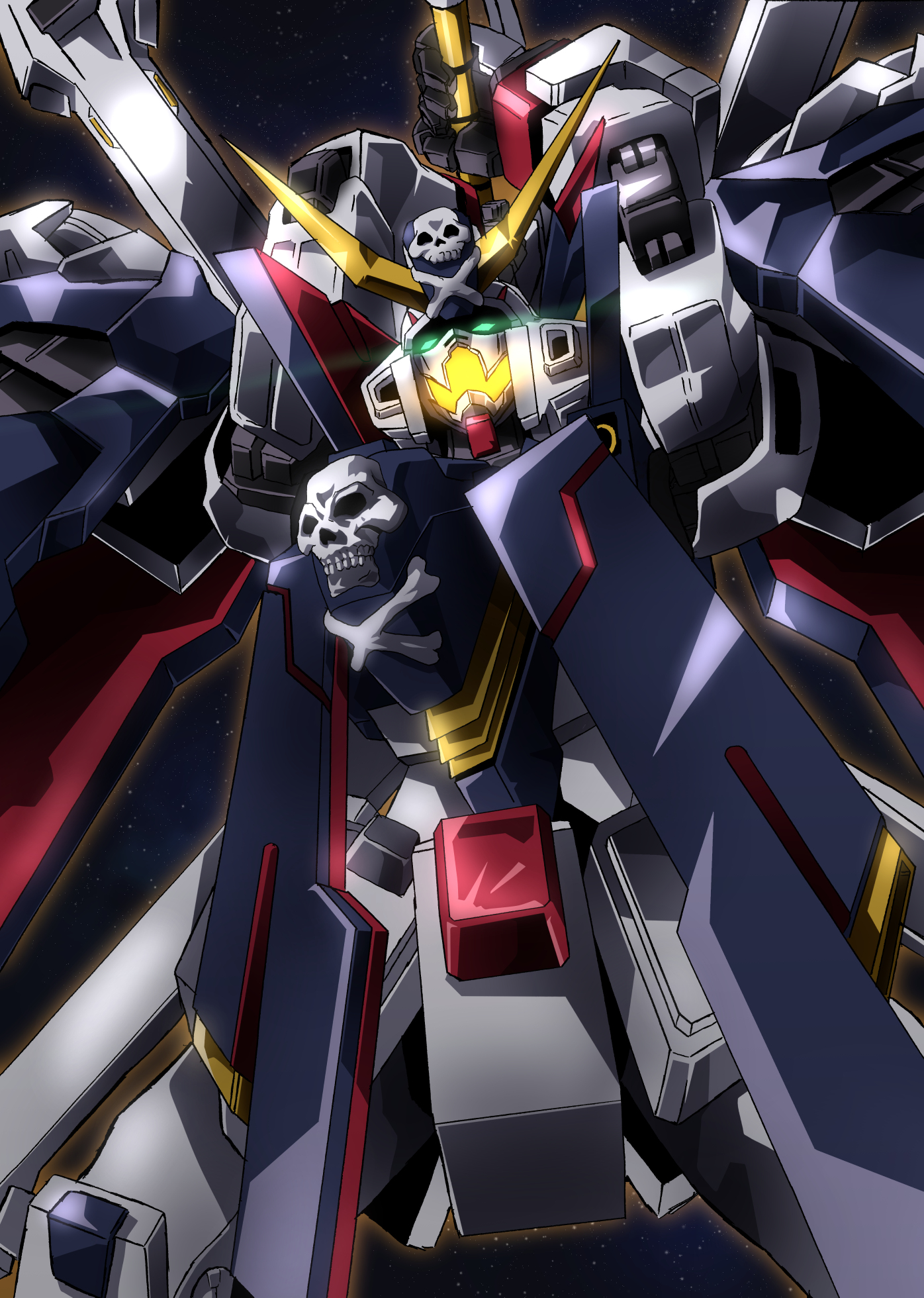 Anime Mech Gundam Super Robot Wars Mobile Suit Crossbone Gundam Crossbone Gundam X 1 Full Cloth Artw 1396x1960