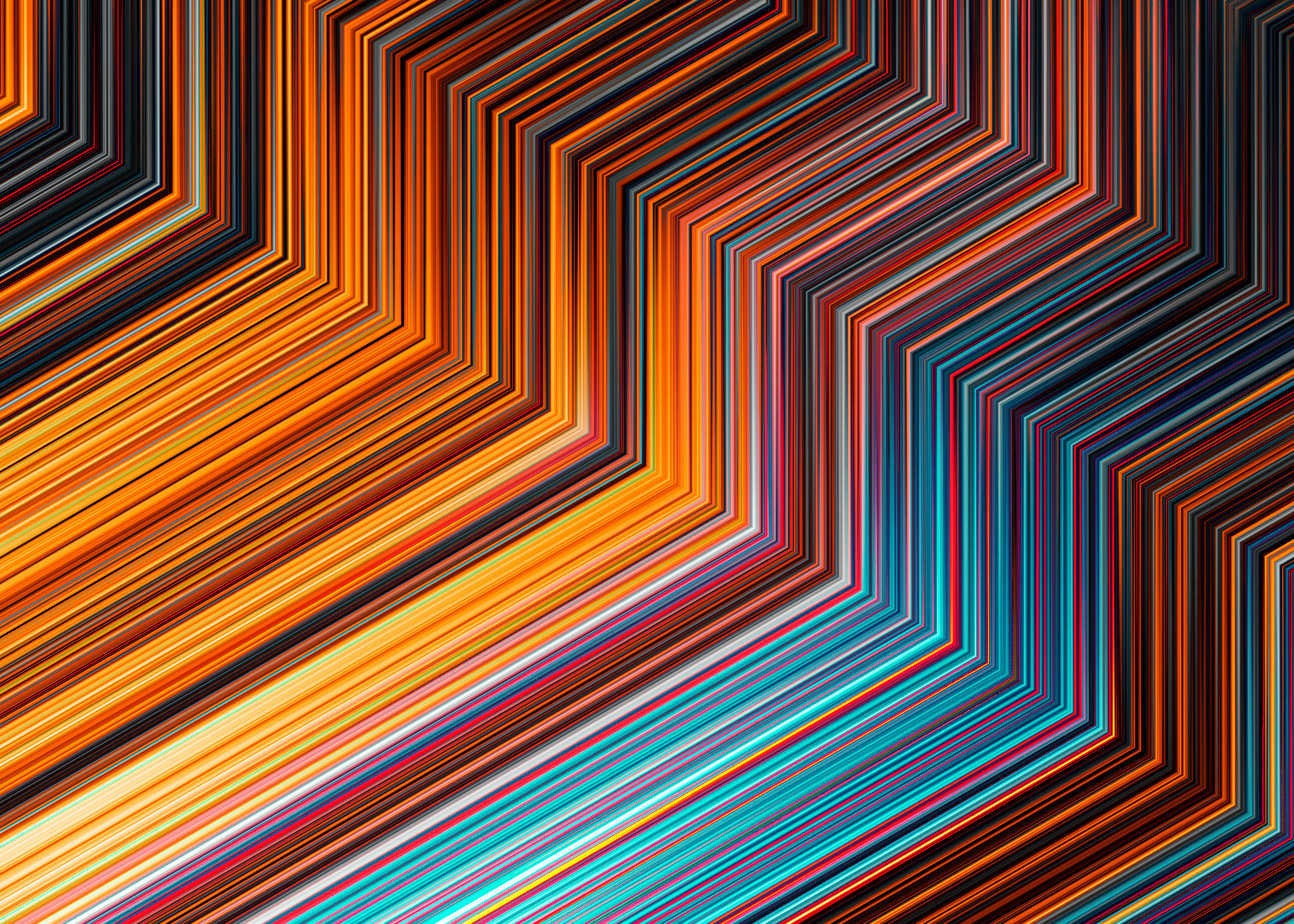 RETOKA Pattern Abstract Lines Diagonal Lines Colorful Digital 2800x2000