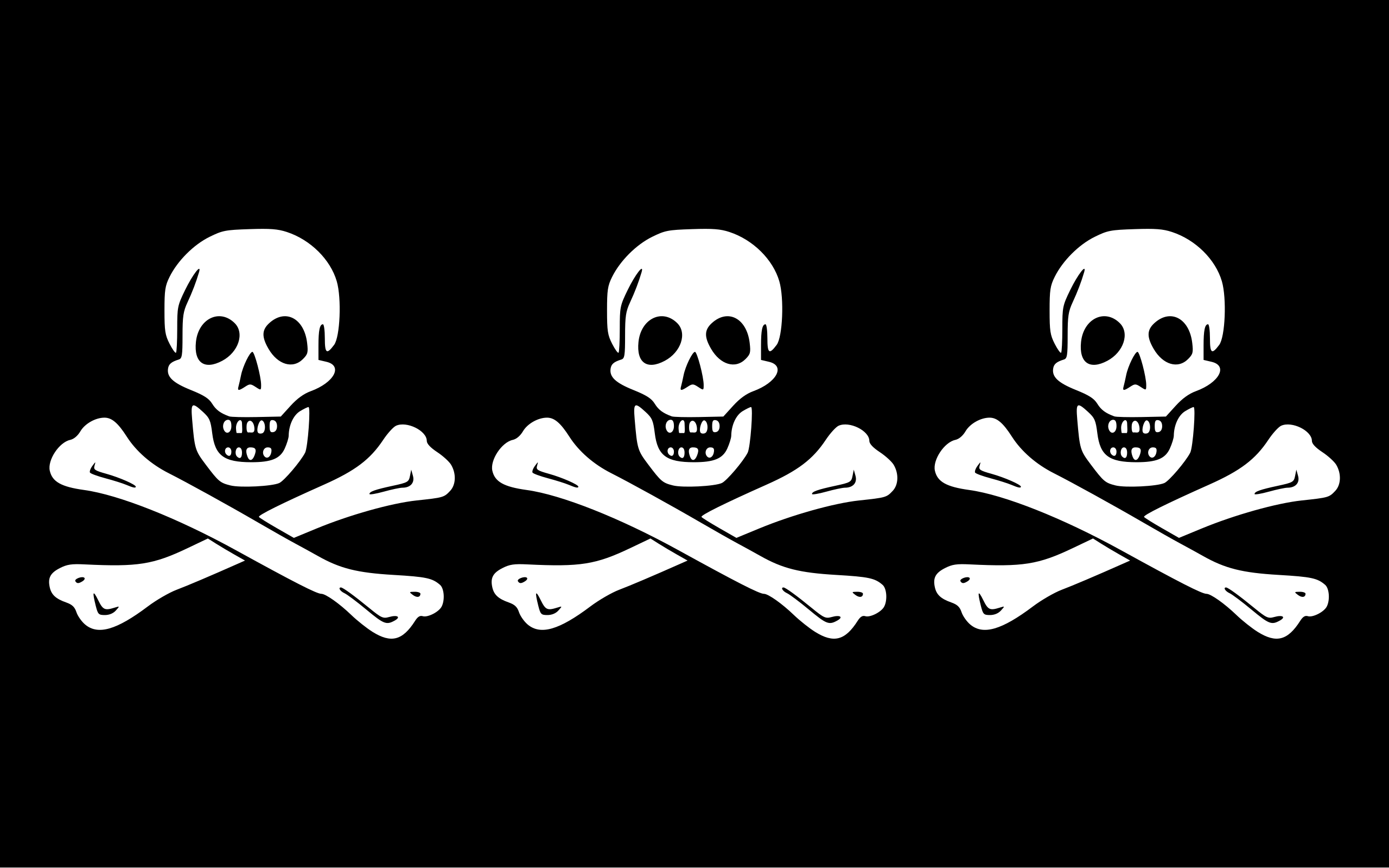 Pirates Flag Skull And Bones 2560x1601