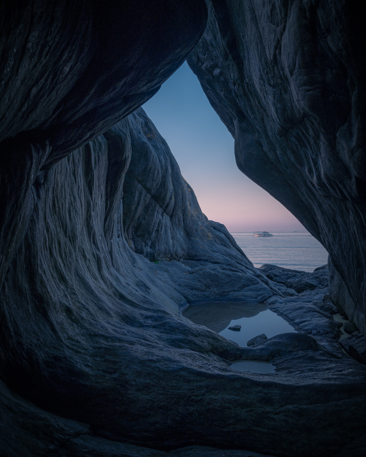 Tobias Hagg Landscape Cave Sky Sunrise Cold Water Nature Puddle 1280x1600