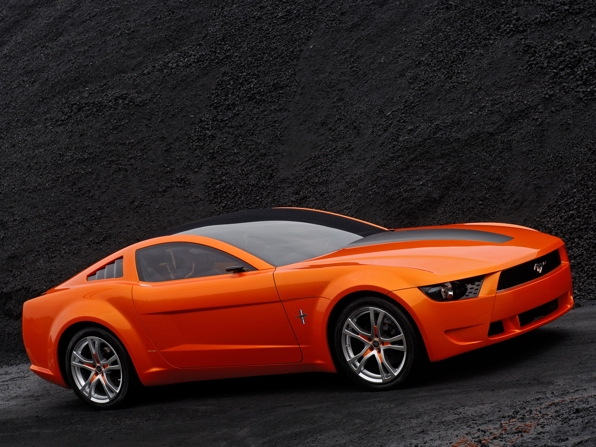 Car Vehicle Ford Ford Mustang Italdesign Mustang By Giugiaro Orange Cars Sports Car Concept Cars Bla 2048x1536