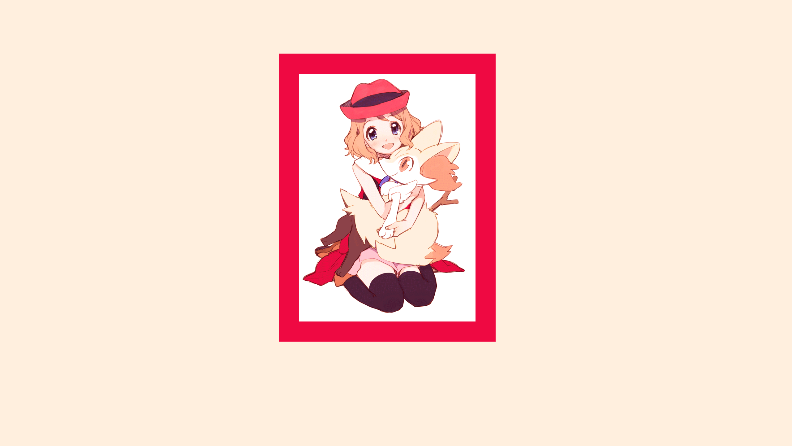 Pokemon Serena Pokemon Redhead Hat Amezawa Koma 2560x1440