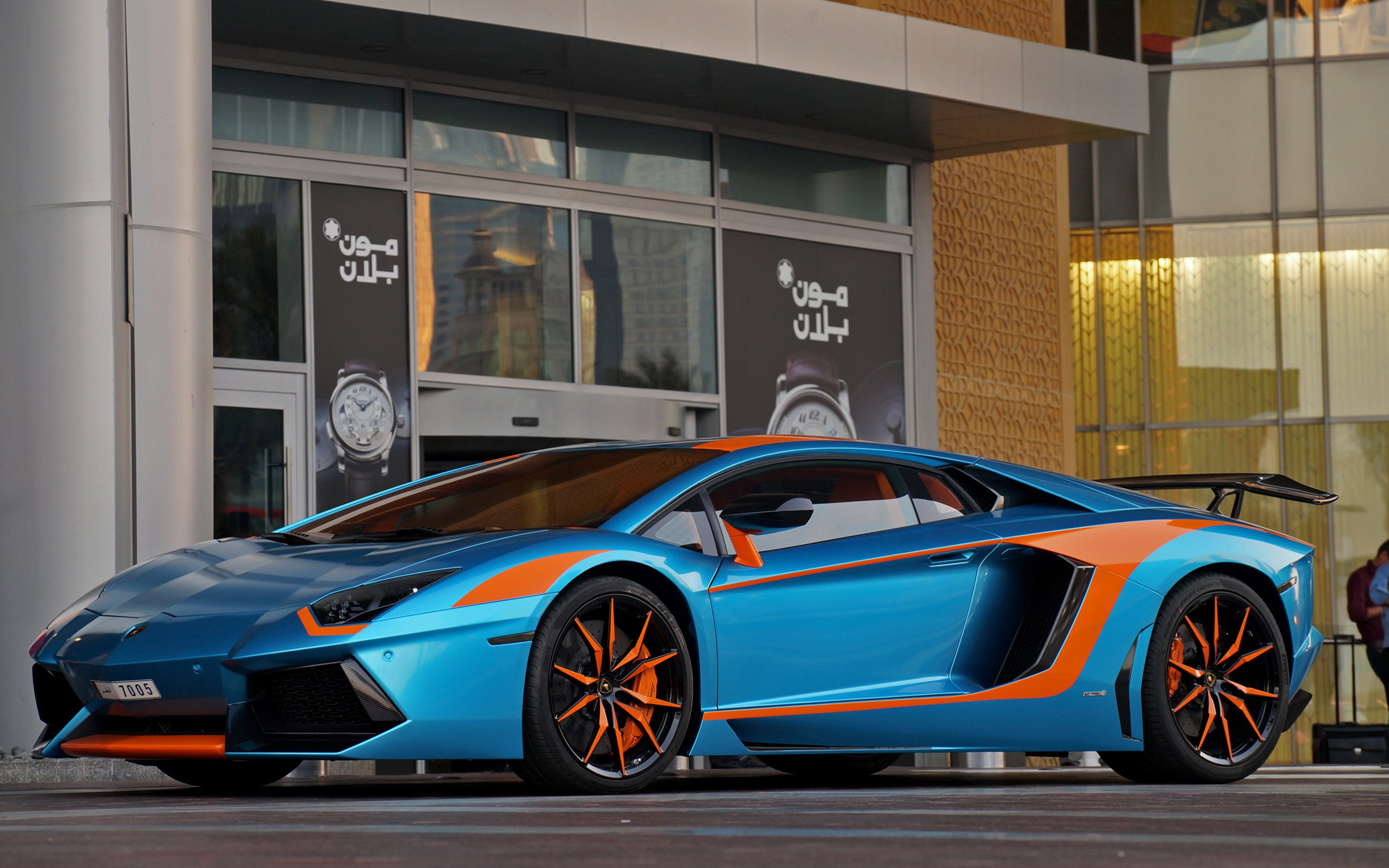Lamborghini Aventador Lamborghini Car Vehicle Blue Cars 2560x1600