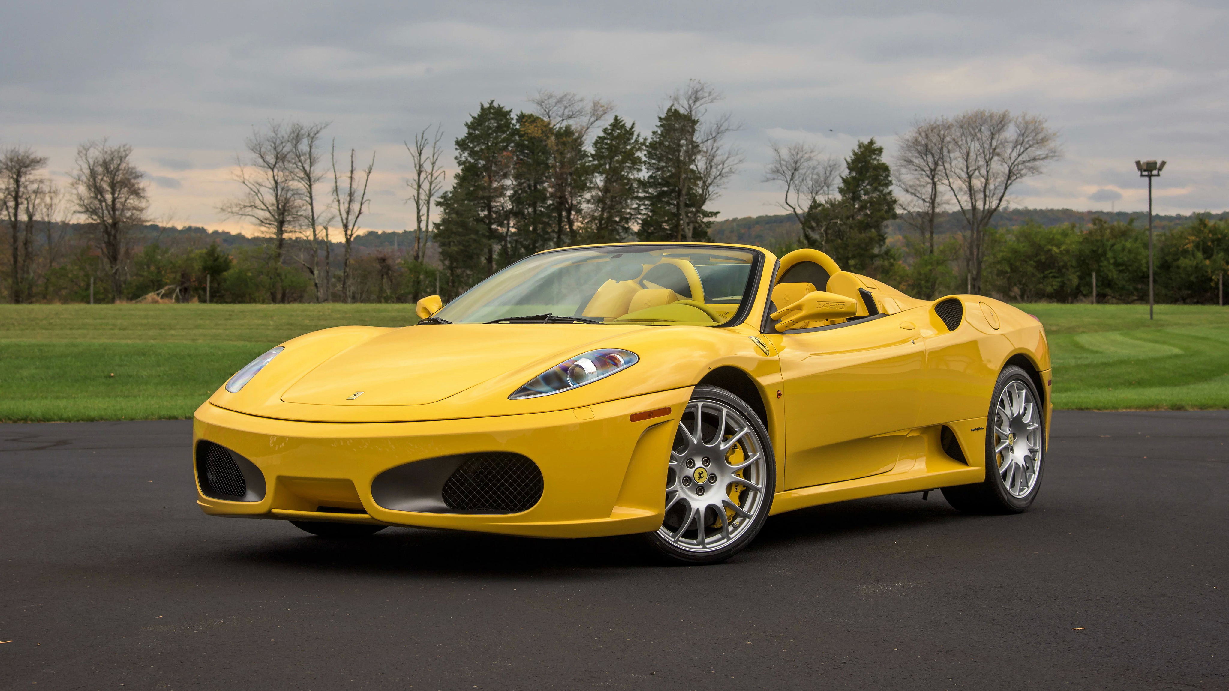 Ferrari Car Yellow Car Sport Car 4096x2304