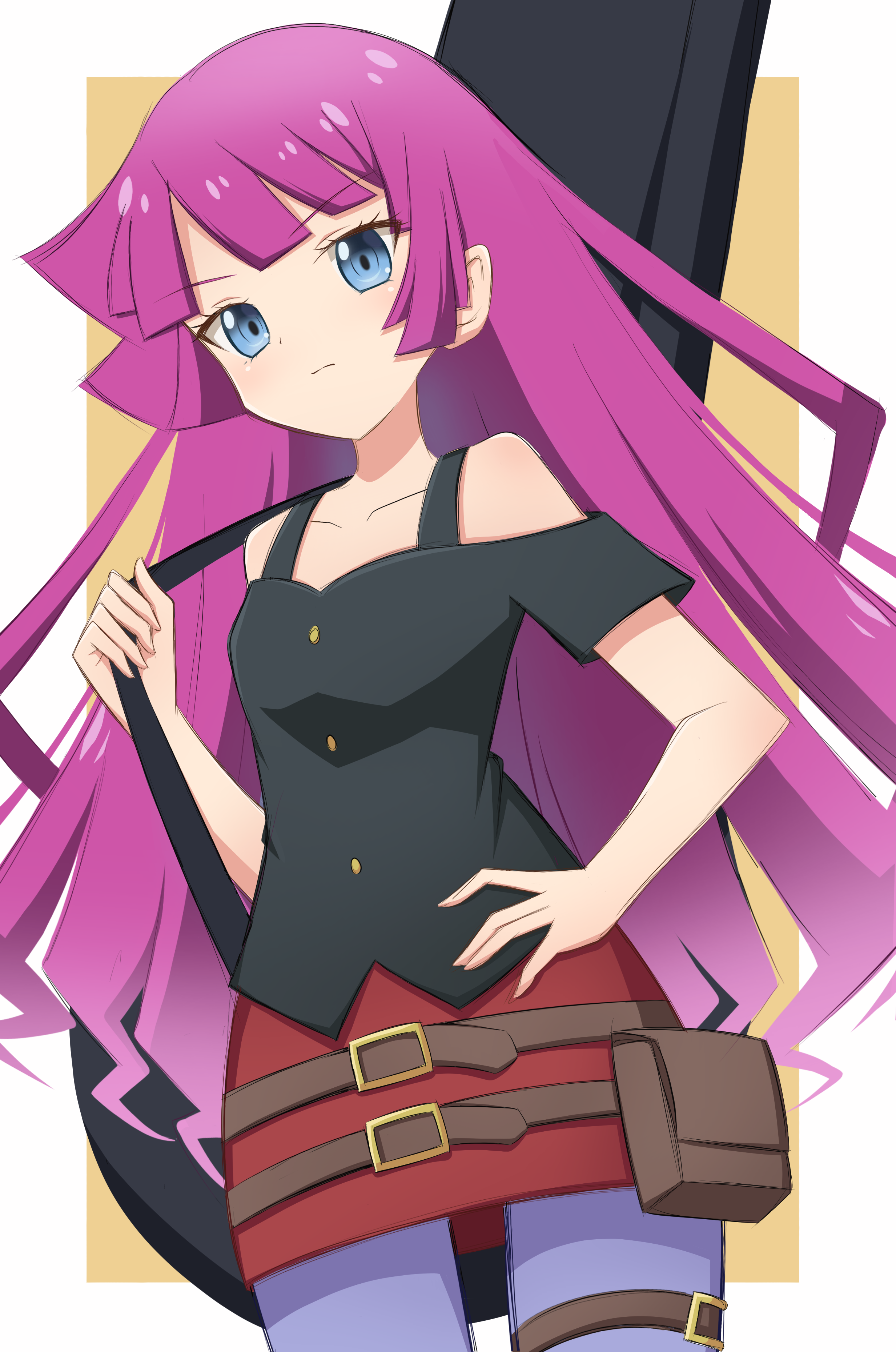 Anime Anime Girls Yu Gi Oh Yu Gi Oh SEVENS Romin Kirishima Long Hair Pink Hair Artwork Digital Art F 2465x3719