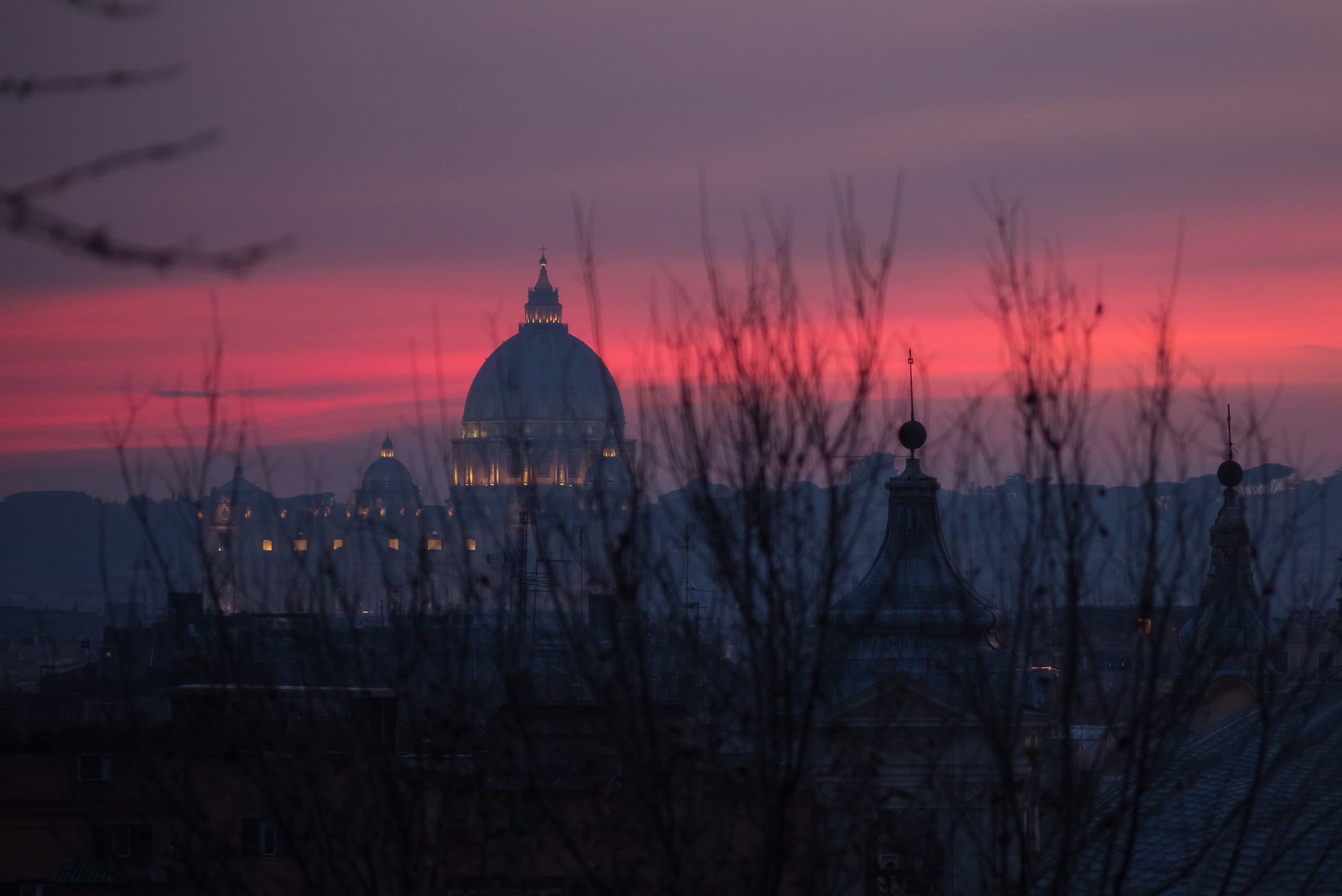 Evening Rome Italy Vatican 2372x1584