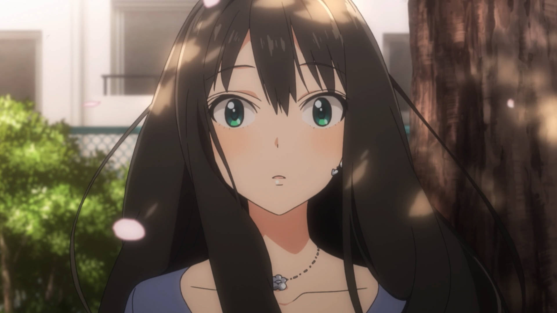 Anime Anime Girls Anime Screenshot THE IDOLM STER Shibuya Rin Long Hair Brunette Aqua Eyes THE IDOLM 1920x1080