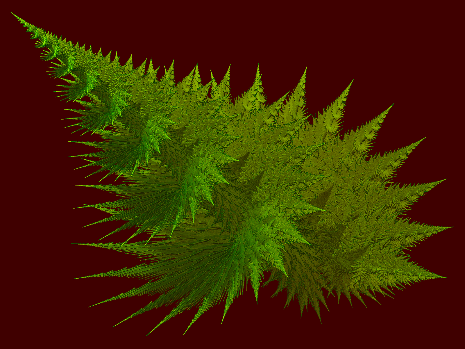 Green Chaoscope Software Christmas Tree Thorns 1600x1200