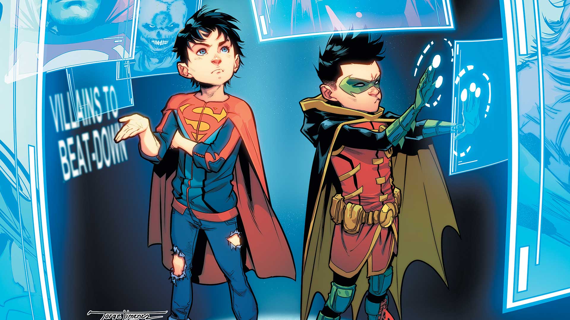 Superboy Jon Kent Boy Damian Wayne Robin Dc Comics Dc Comics 1920x1080