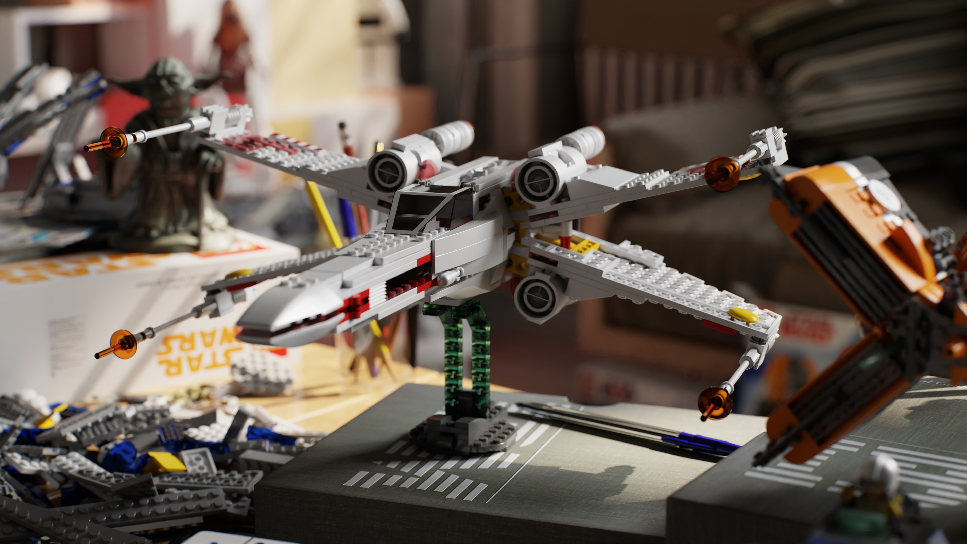 Star Wars LEGO Toys X Wing Star Wars Ships Science Fiction 3840x2160