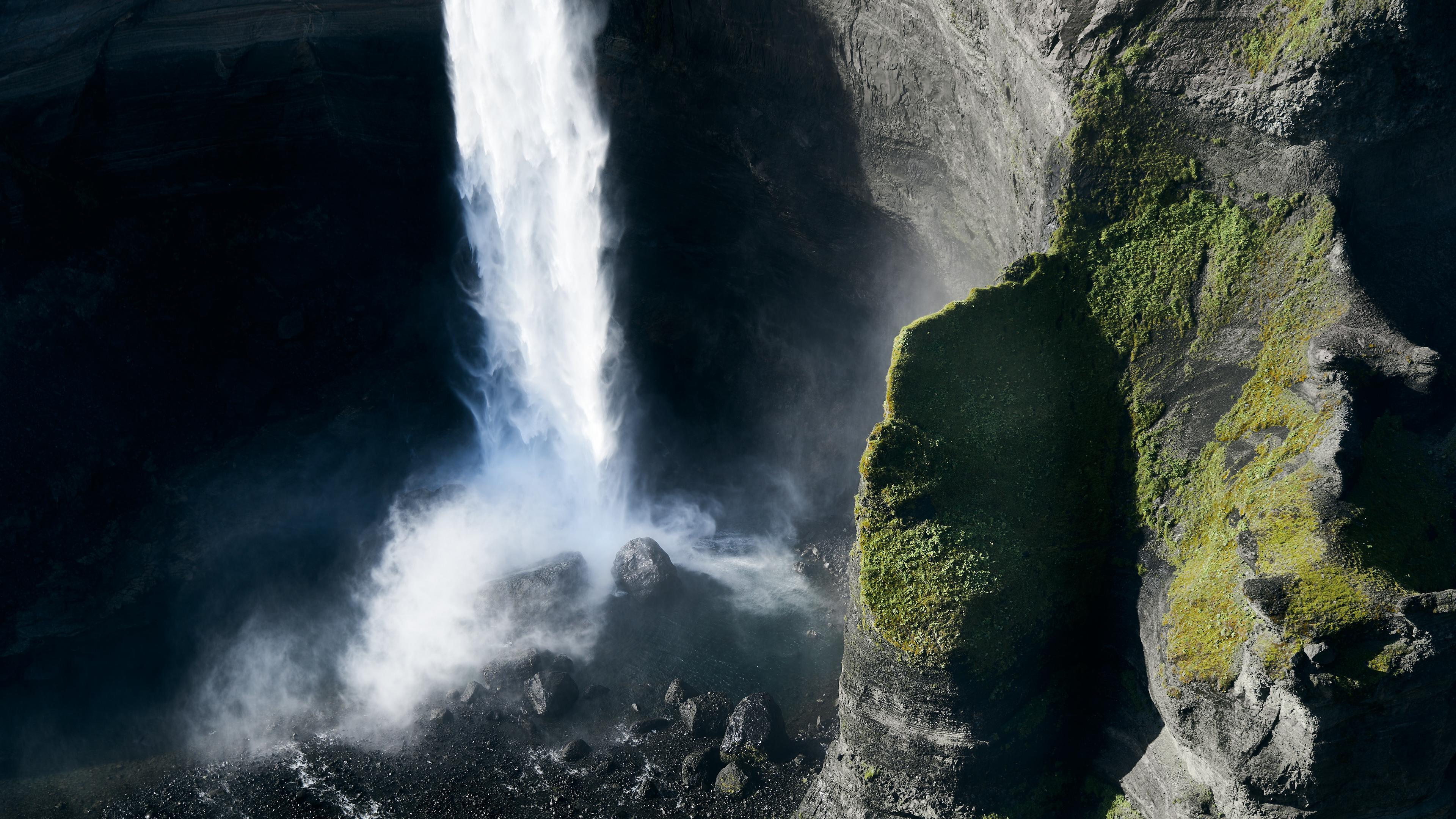 Landscape Waterfall Iceland 3840x2160