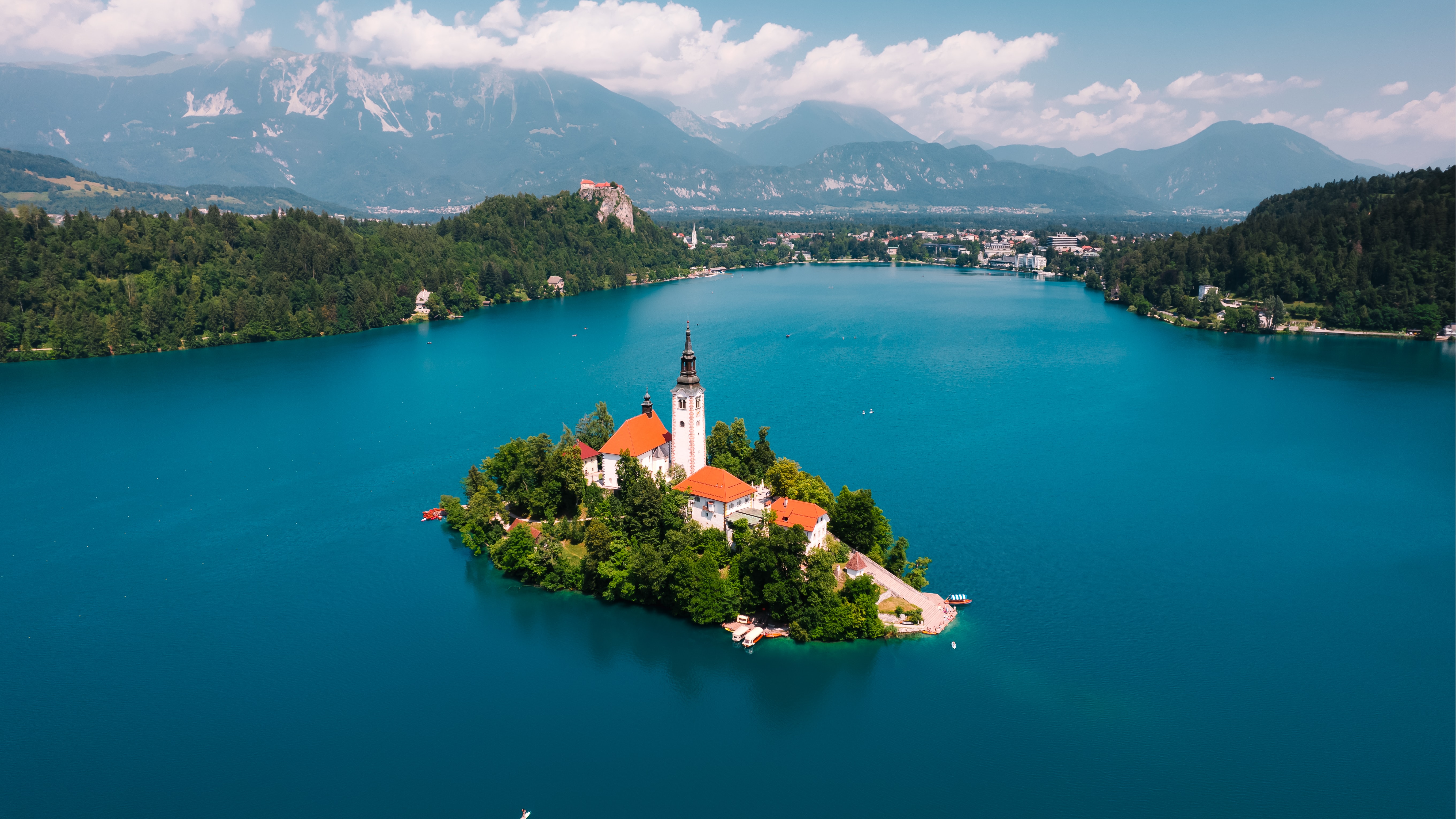 Slovenia Lake Bled 5444x3062