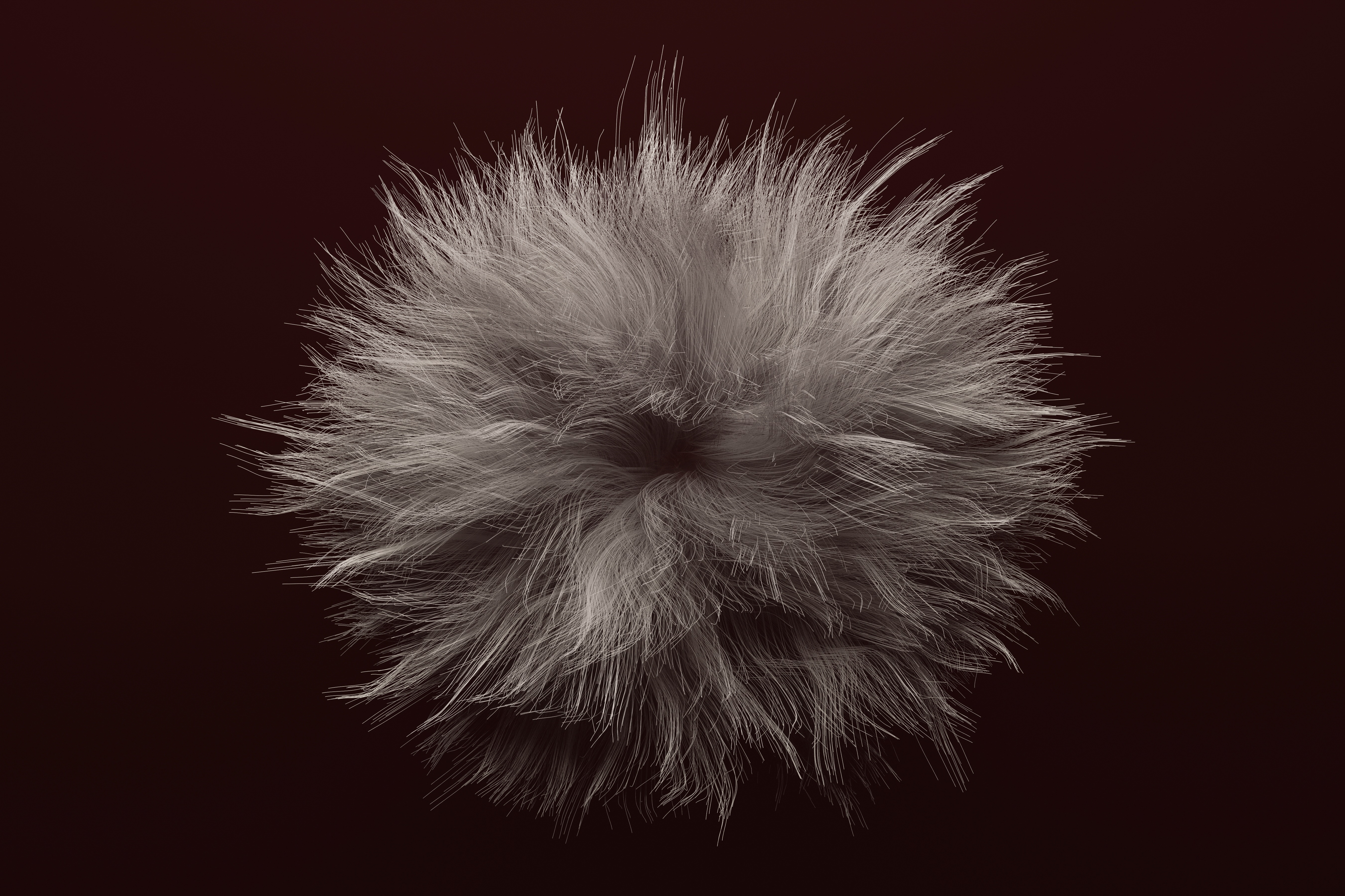 Fur 3D Abstract Texture Closeup Artwork White 5400x3600