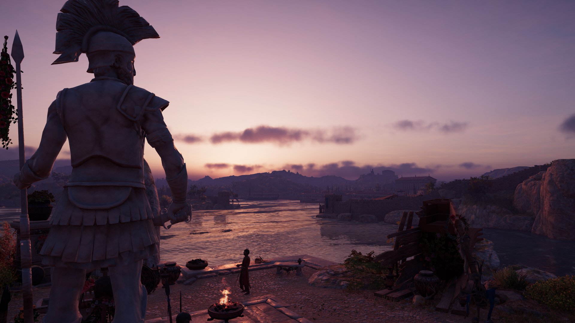 Assassins Creed Odyssey Video Games Greco Roman Sunset 1920x1080