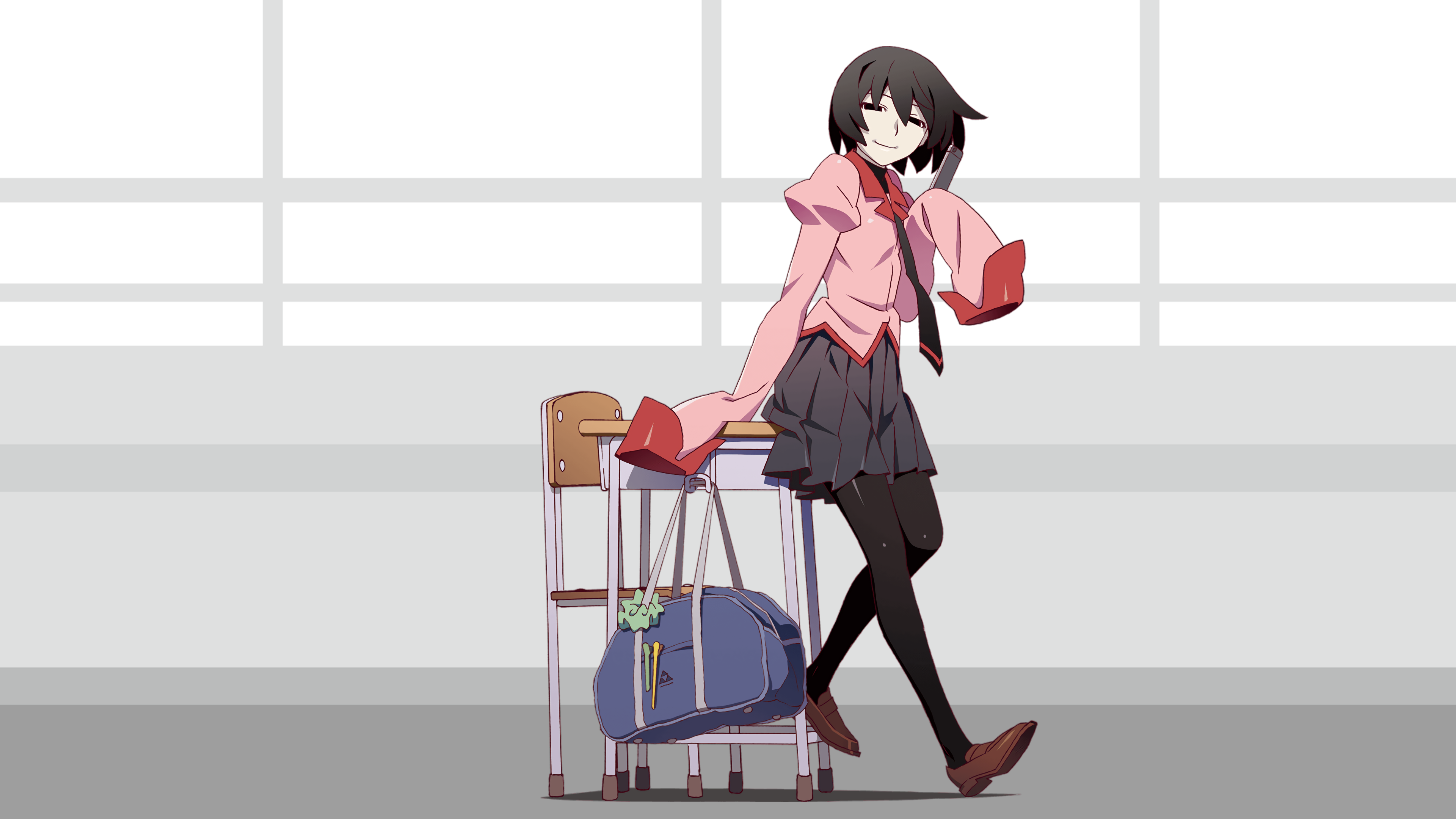 Monogatari Series Oshino Ougi Anime Girls 3840x2160