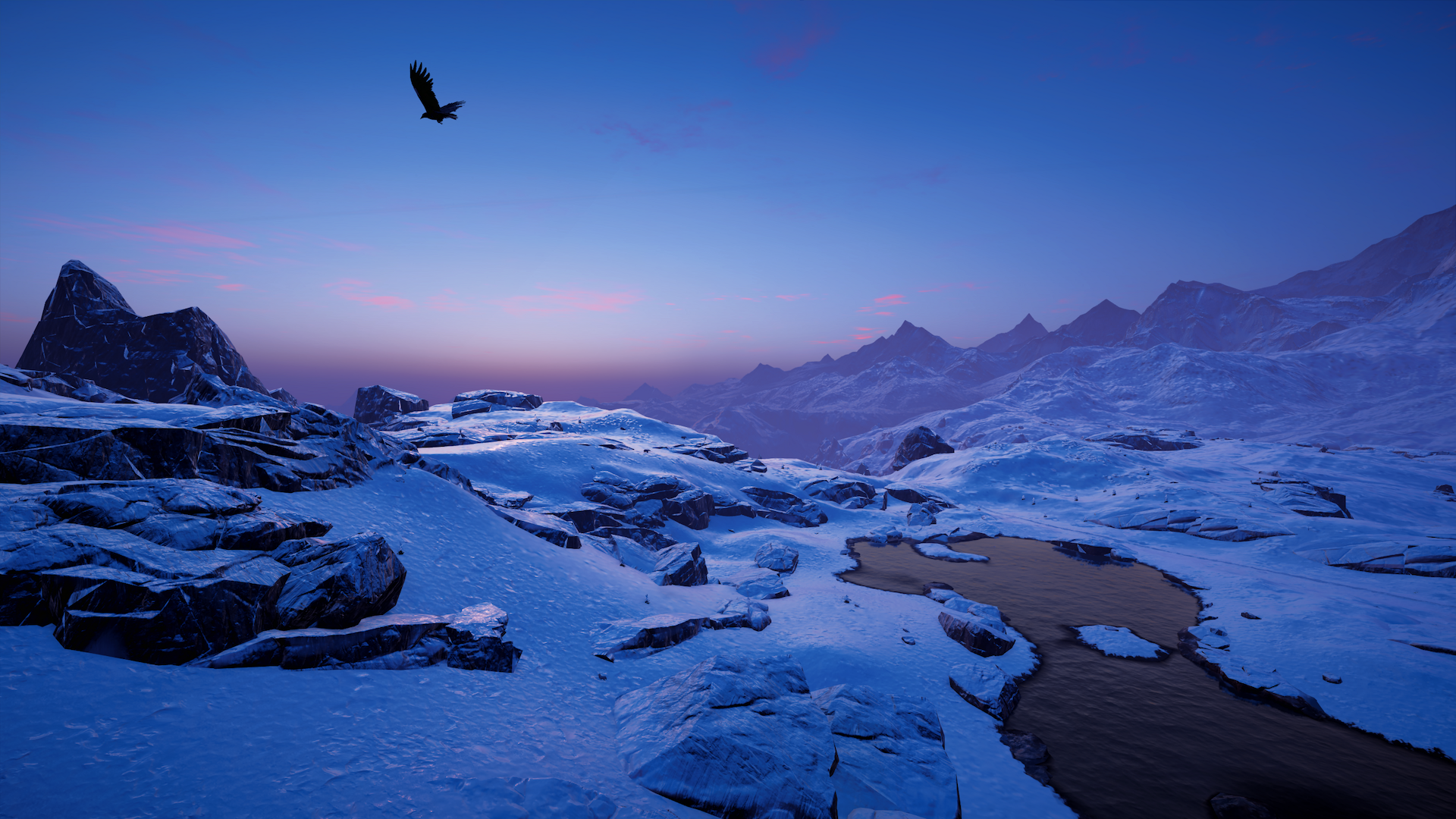 Assassins Creed Valhalla Video Game Landscape Video Games Screen Shot Ubisoft Sunset 1920x1080