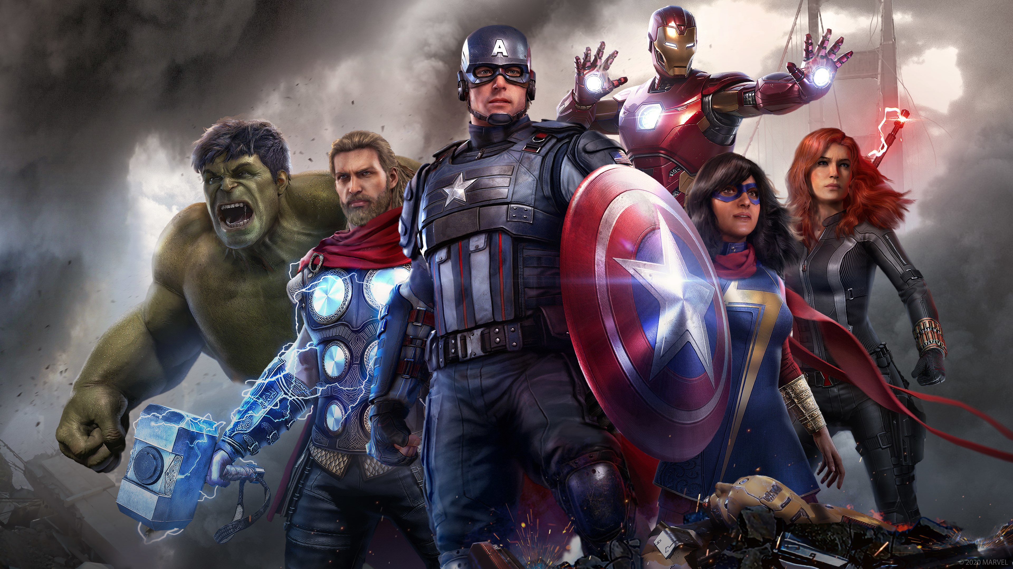 Kamala Khan Black Widow Captain America Hulk Iron Man Ms Marvel Thor 3840x2160