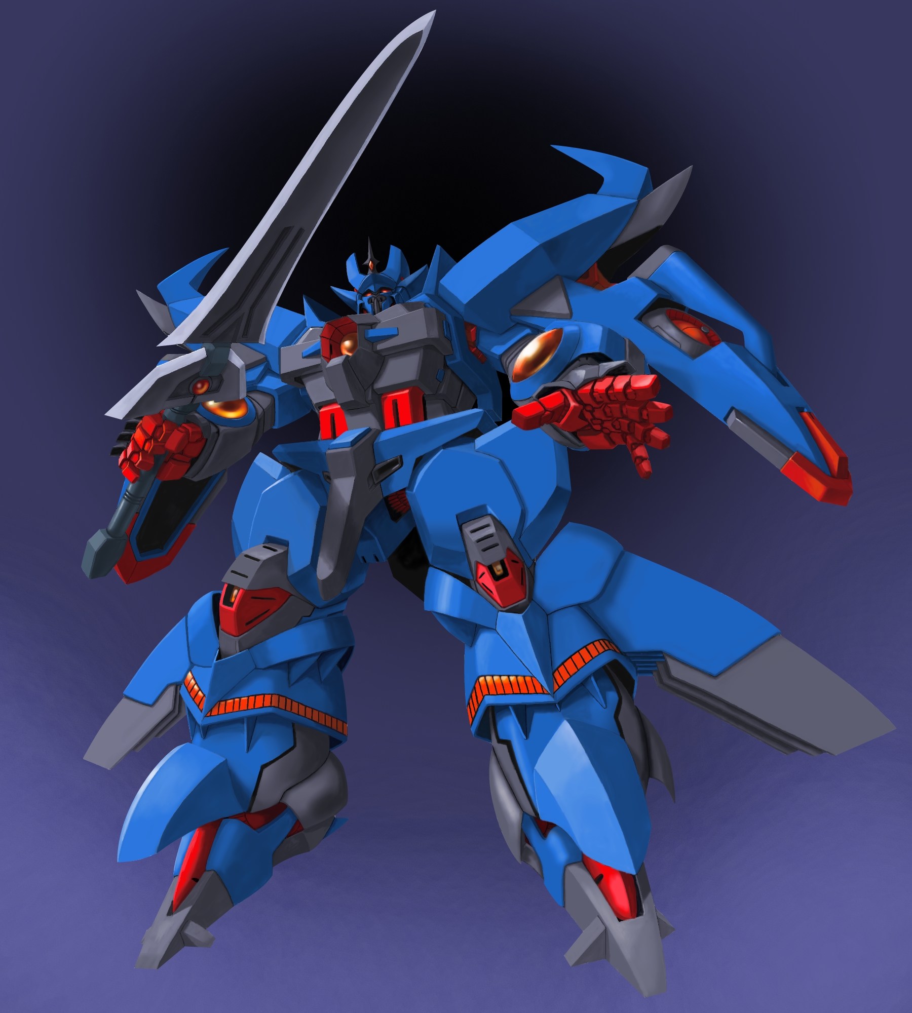 Granzon Anime Mech Super Robot Wars Artwork Digital Art Fan Art 1800x2000