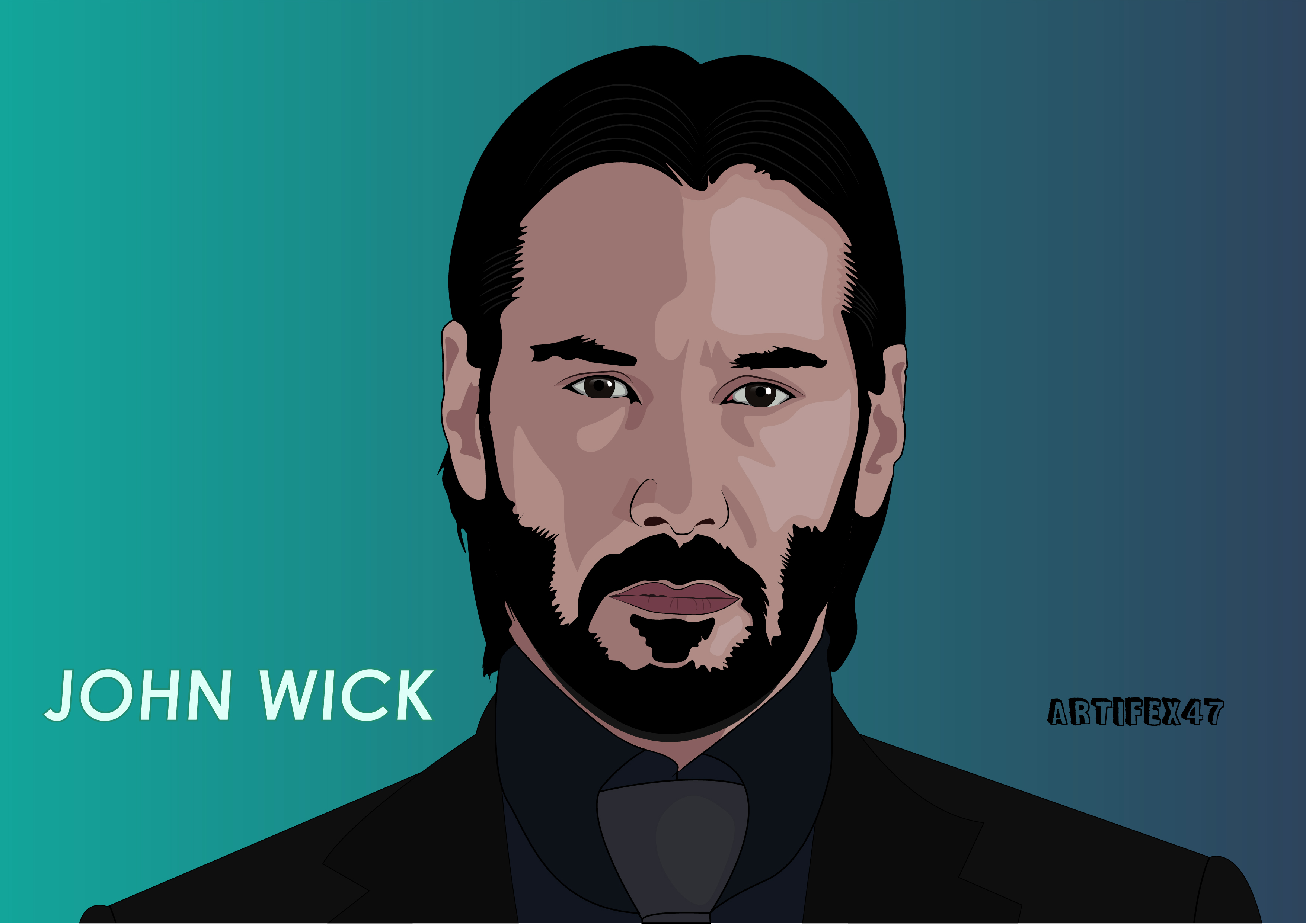 John Wick Keanu Reeves 3509x2484