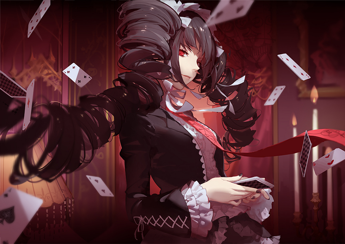 Danganronpa Celestia Ludenberg Anime Girls 1366x966