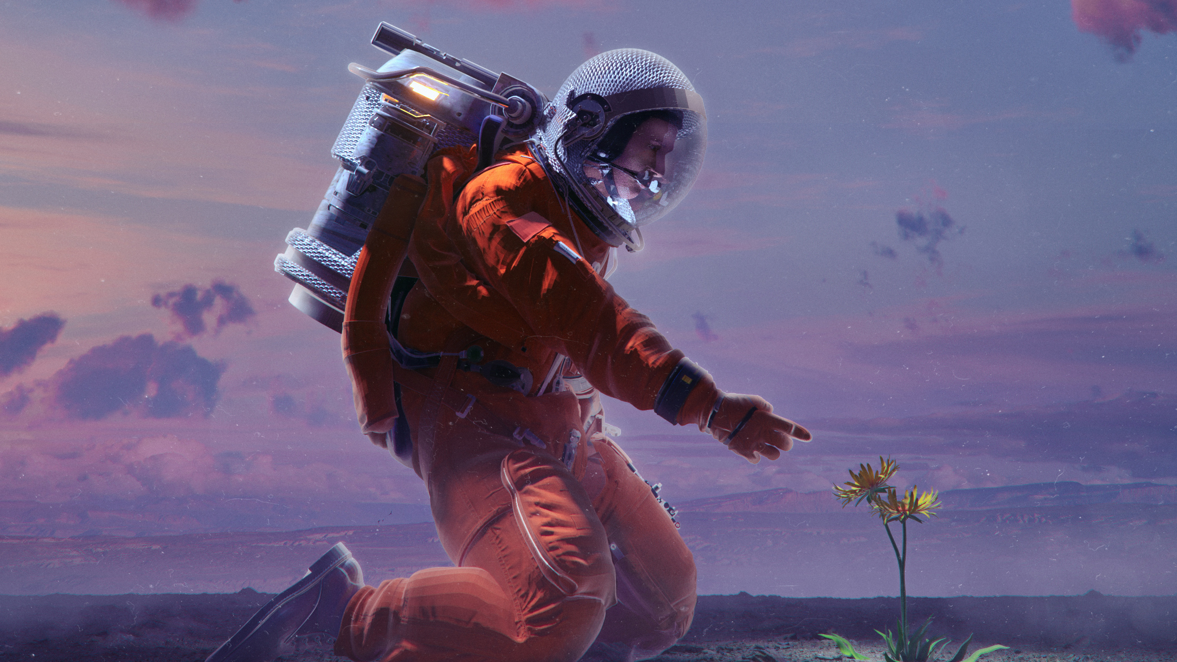 Sci Fi Astronaut 2400x1350