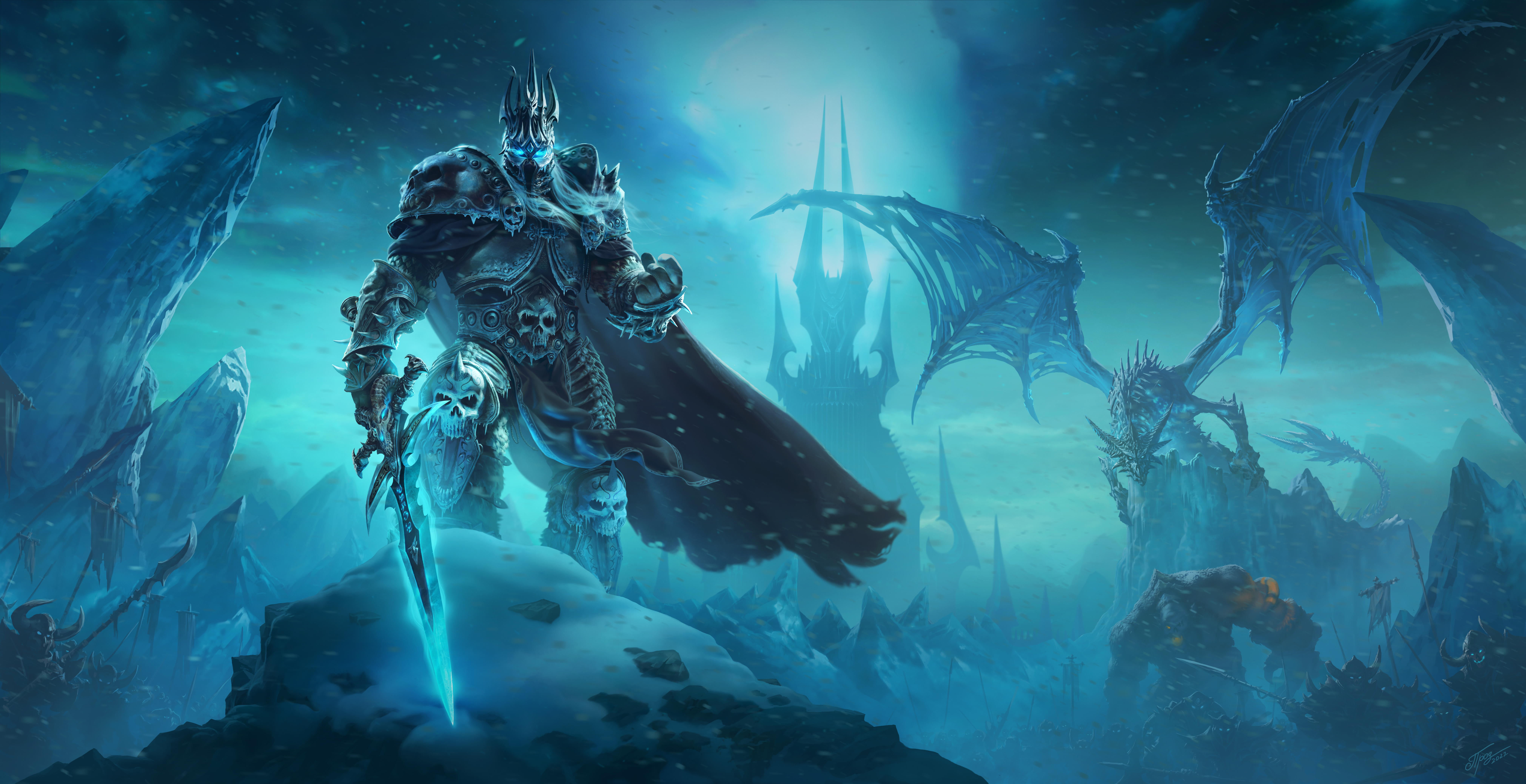 The Lich King Blizzard Entertainment Video Game Art Artwork 8085x4154