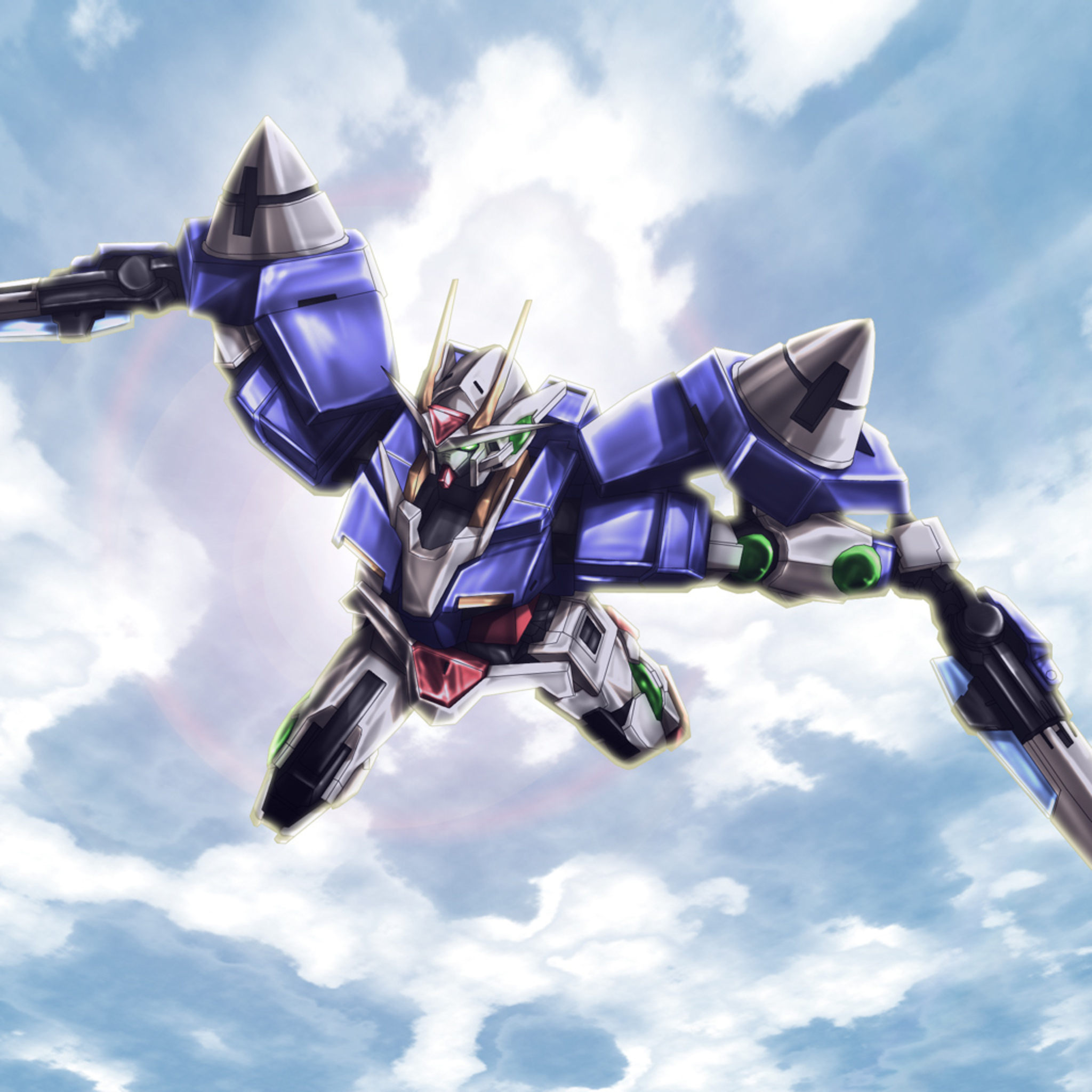 00 Gundam Mobile Suit Gundam 00 Anime Mechs Gundam Super Robot Wars Artwork Digital Art Fan Art 2048x2048