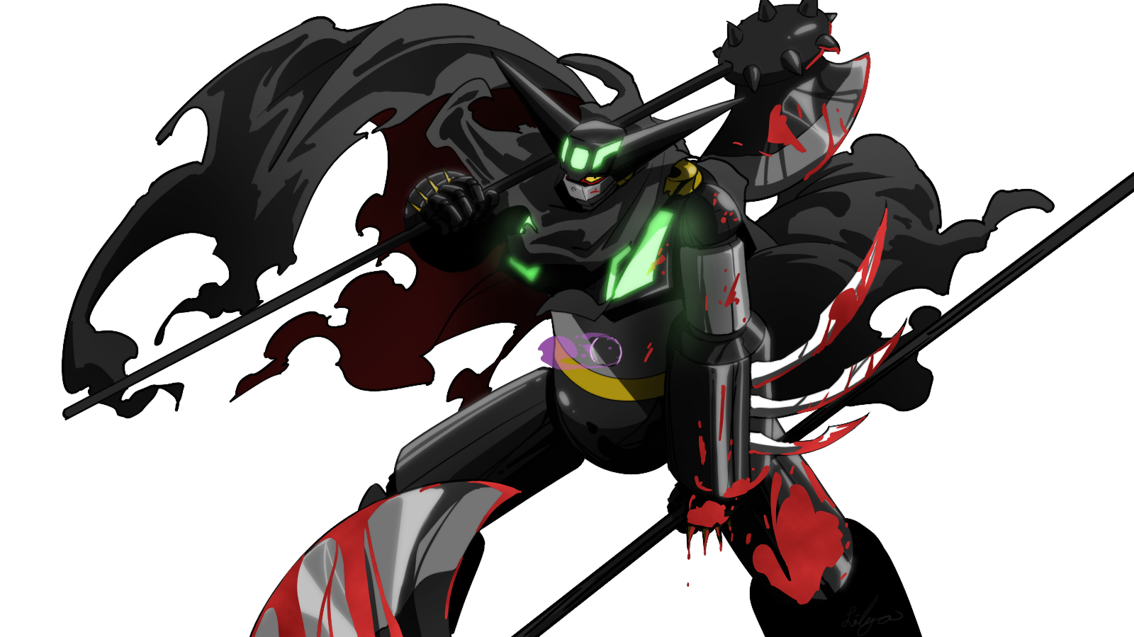 Anime Mech Super Robot Wars Black Getter Getter Robo Getter Robo Arc Artwork Digital Art Fan Art 1600x900
