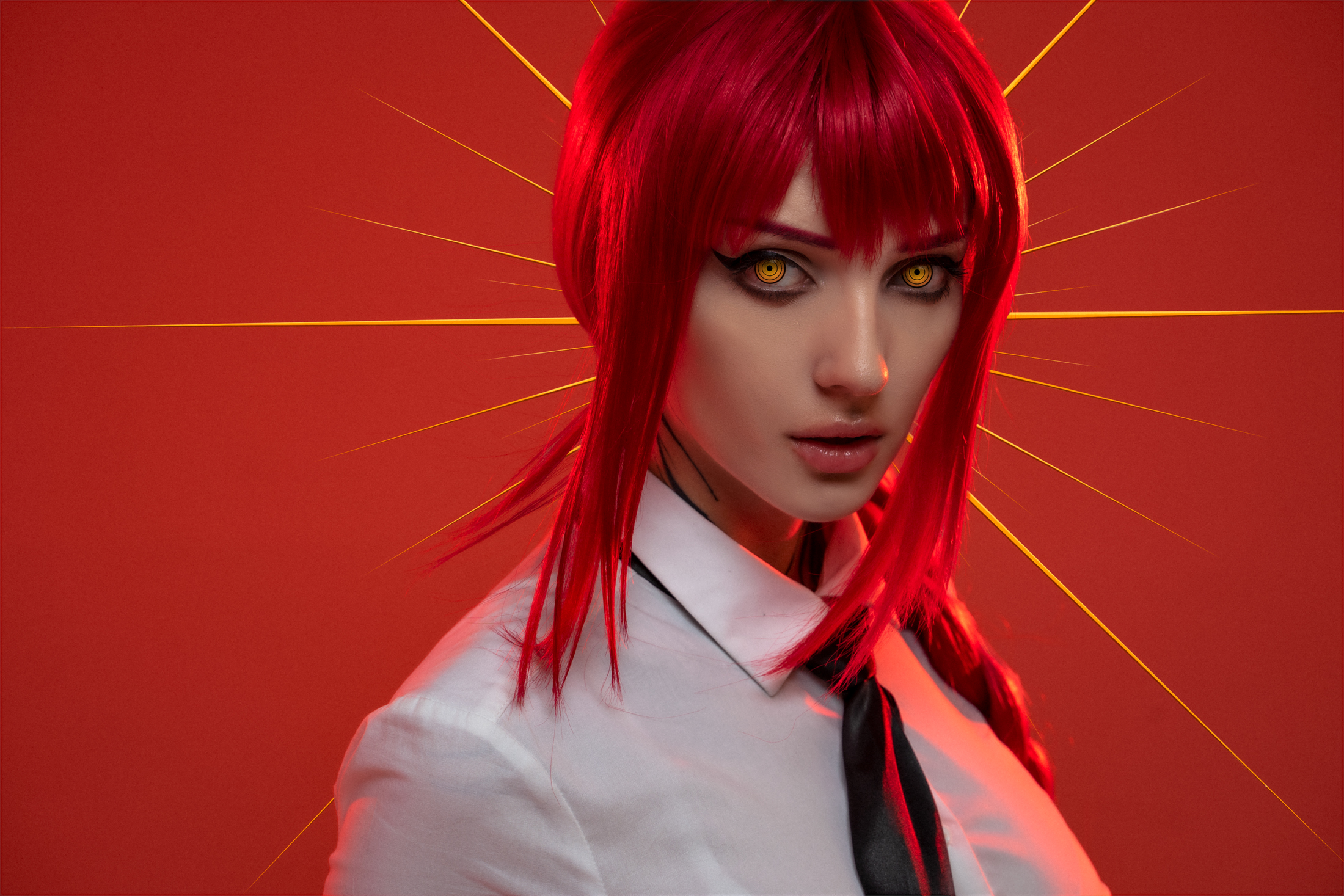 Model Cosplay Redhead Contact Lenses 2200x1467