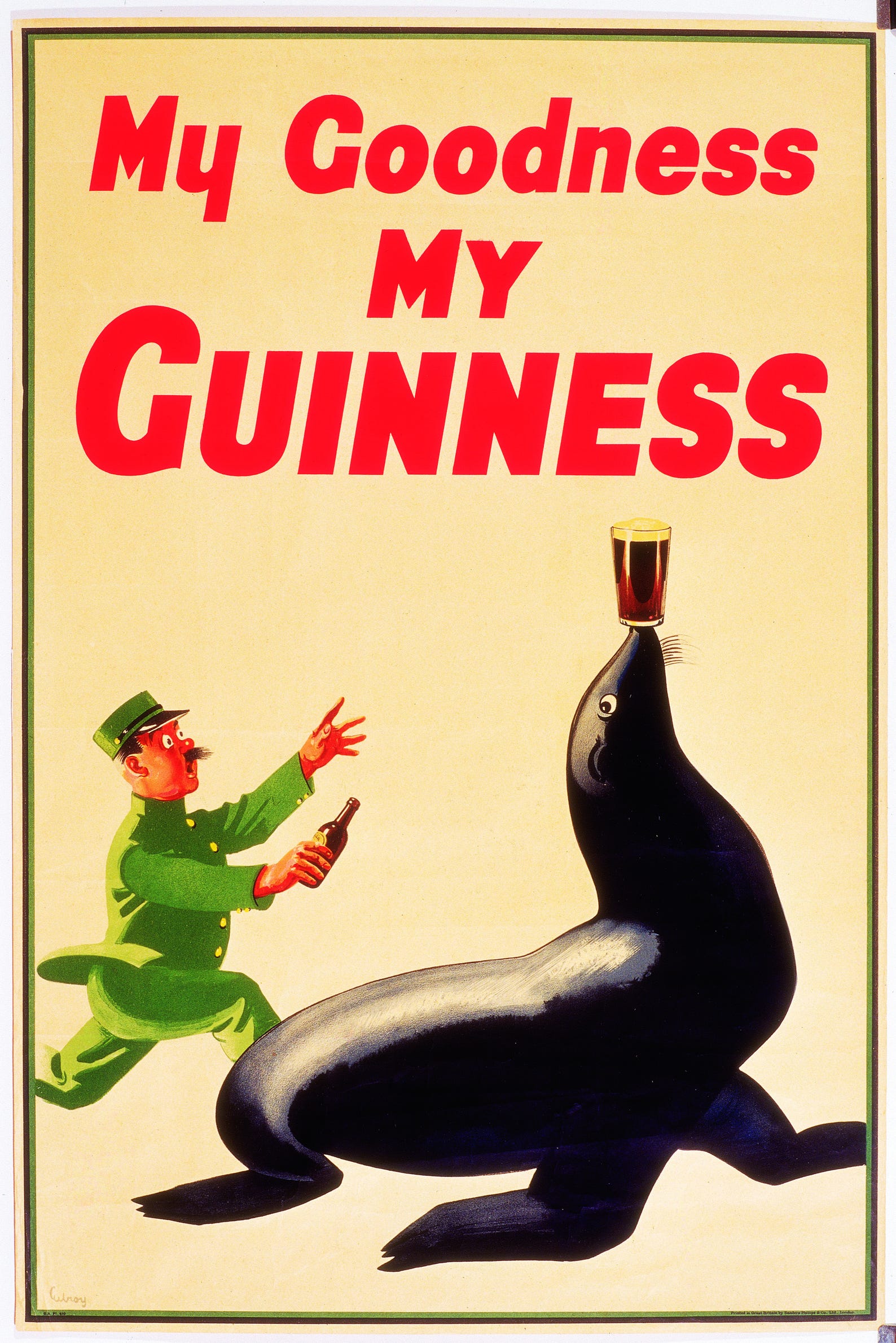 Guinness Beer Advertisements Seals Vintage 1588x2379