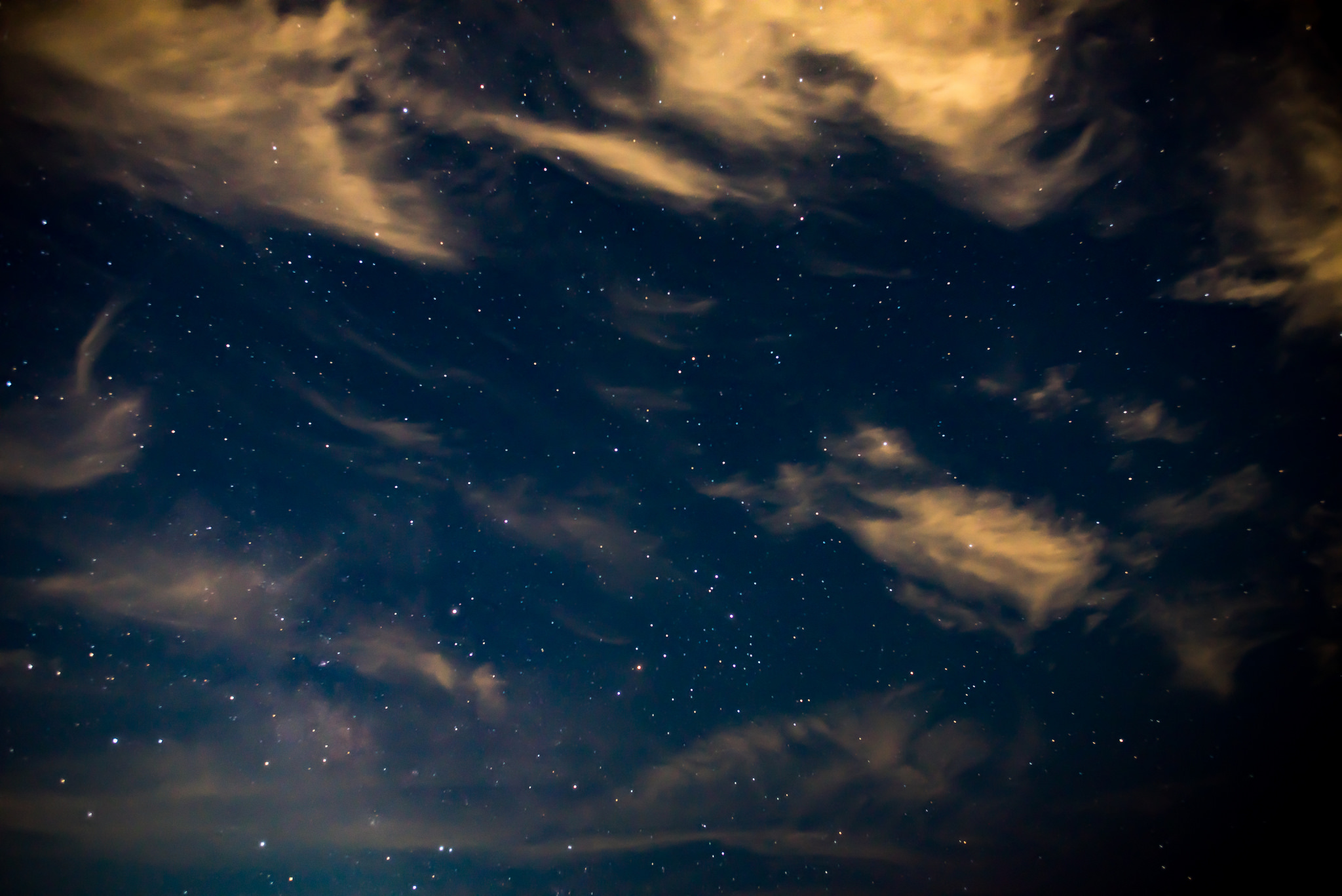 Cloud Sky Starry Sky Stars 2048x1367