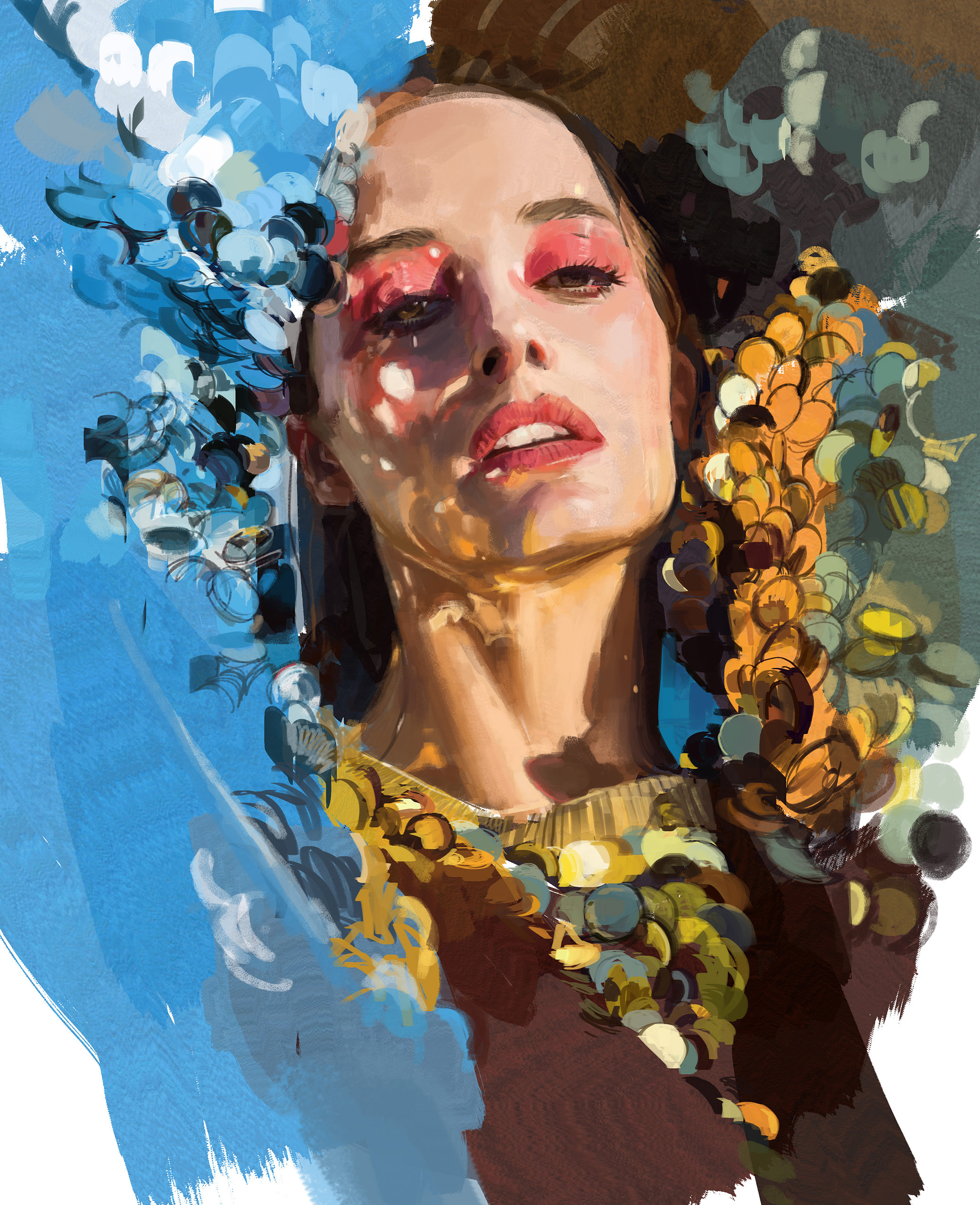 Andrei Riabovitchev Artwork ArtStation Women Face Portrait 2078x2555