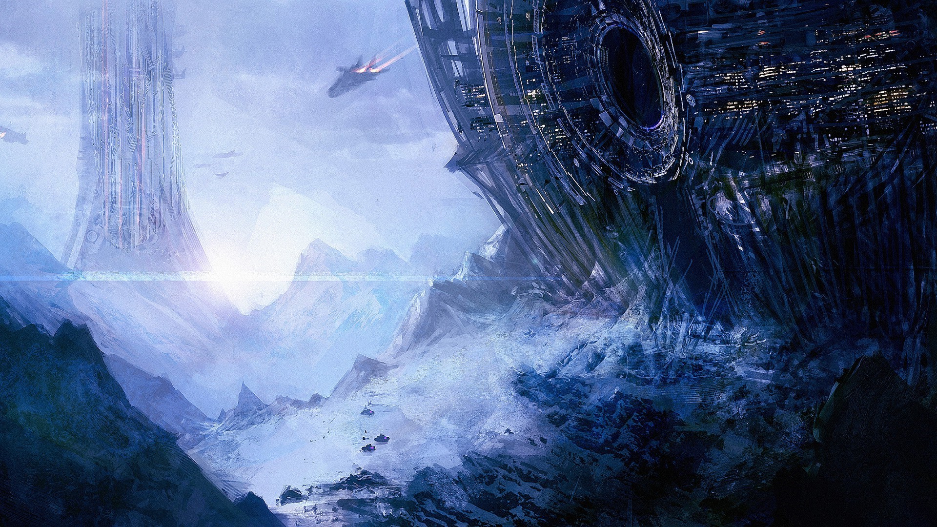 Artwork Digital Art Science Fiction Space Spaceship 1920x1080
