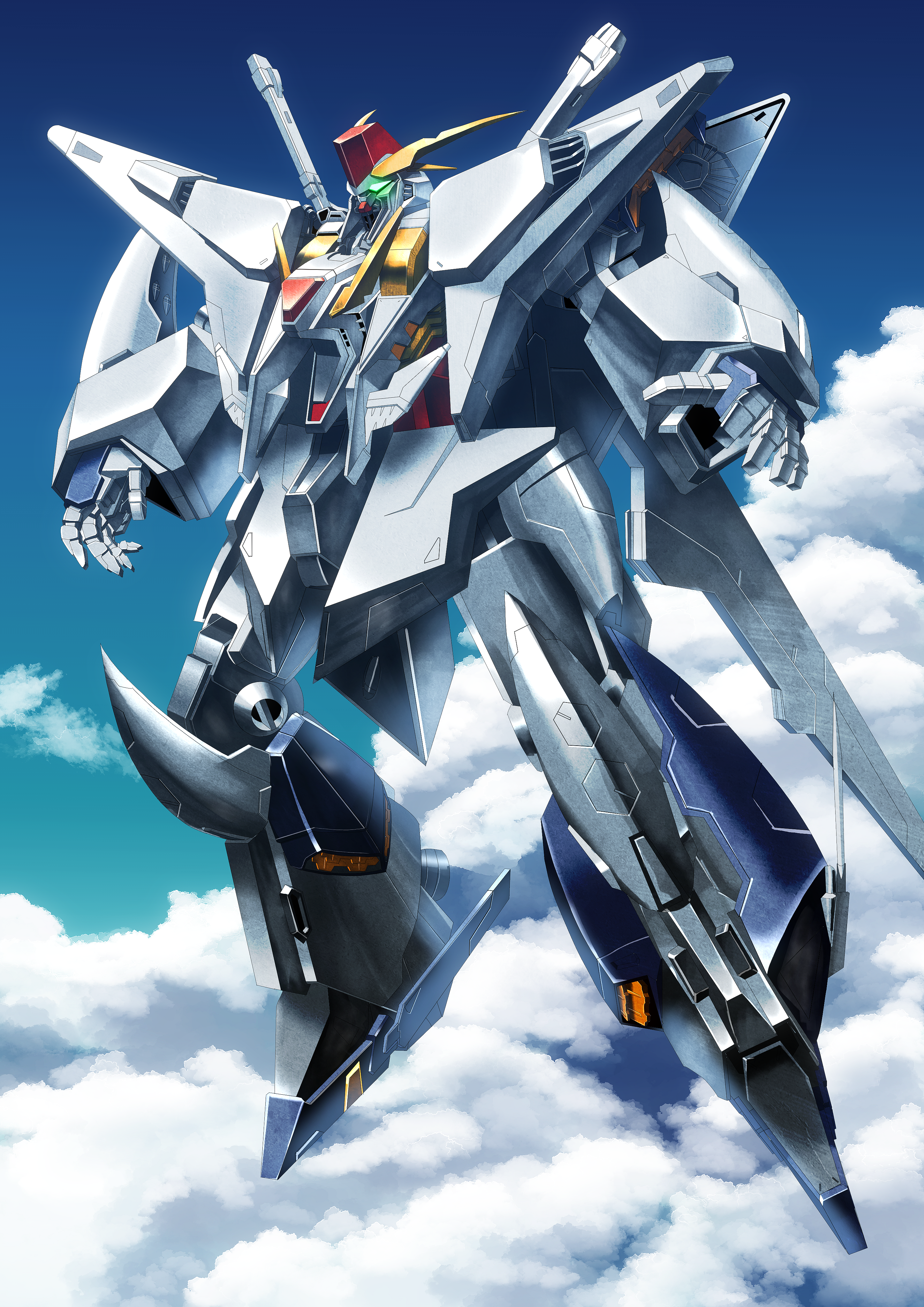 Anime Mech Gundam Super Robot Wars Mobile Suit Gundam Hathaway Gundam Artwork Digital Art Fan Art 2894x4093