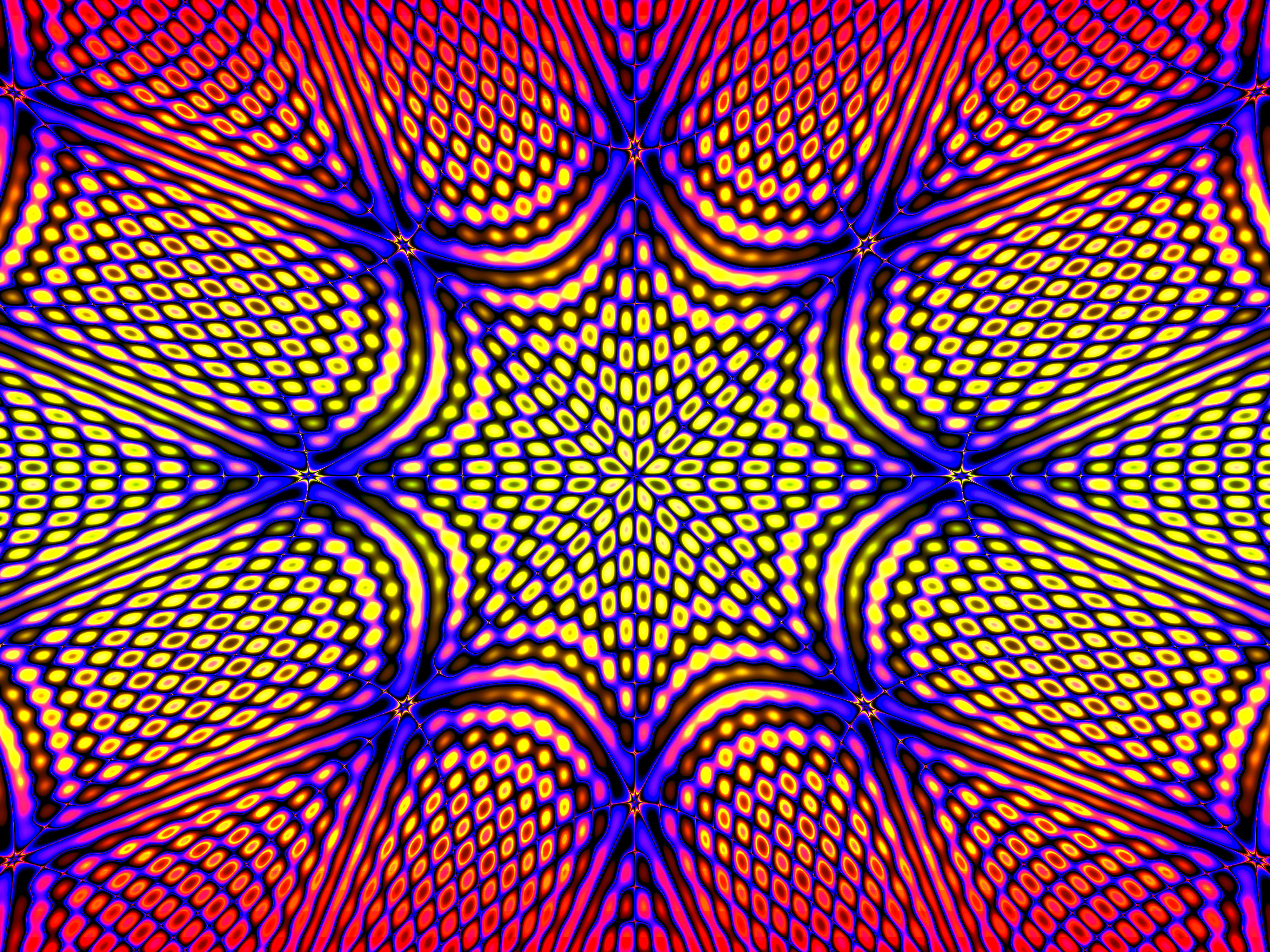 Colorful Digital Art Kaleidoscope 4000x3000