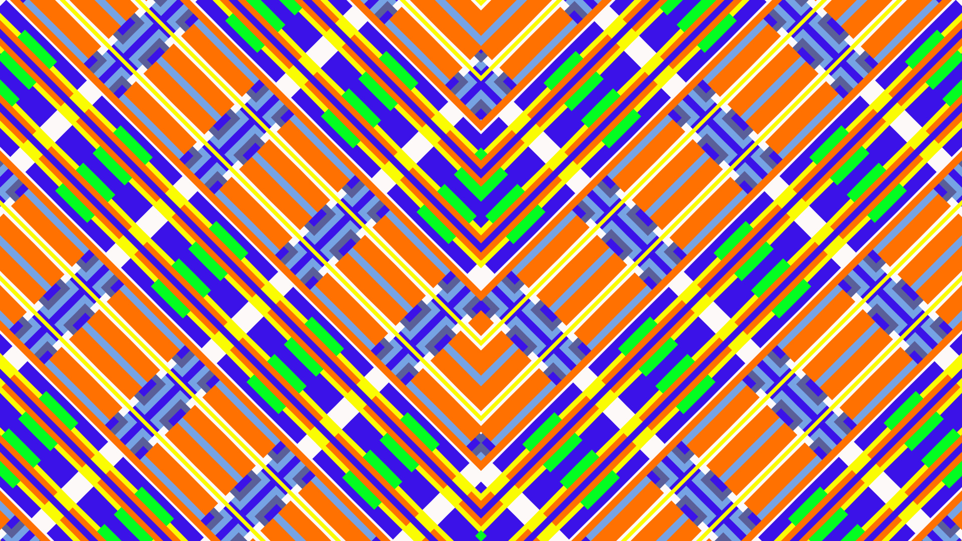 Colorful Digital Art Geometry Lines Stripes 1920x1080