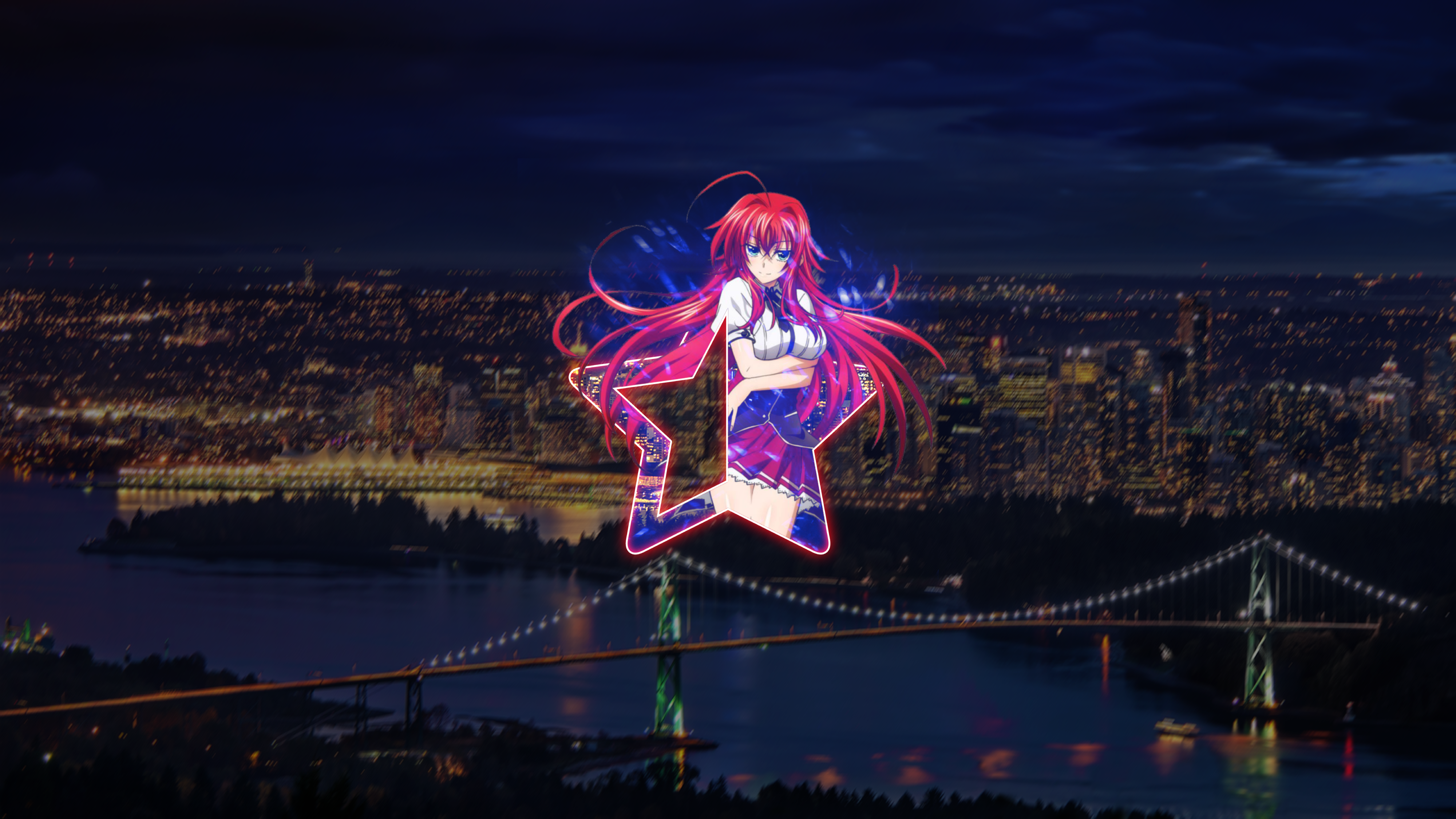 Gremory Rias Digital Picture In Picture 4000x2250