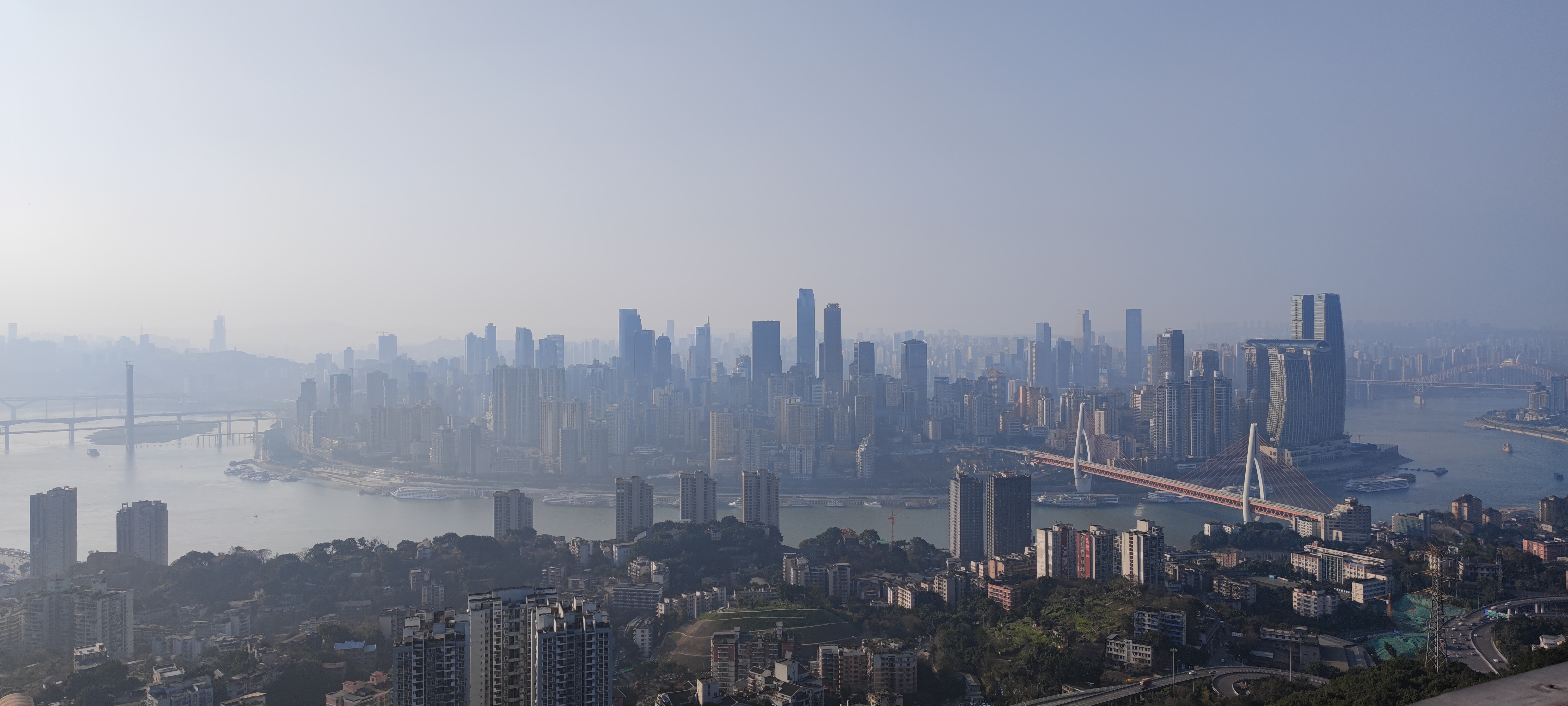ChongQing China Smog 6016x2708