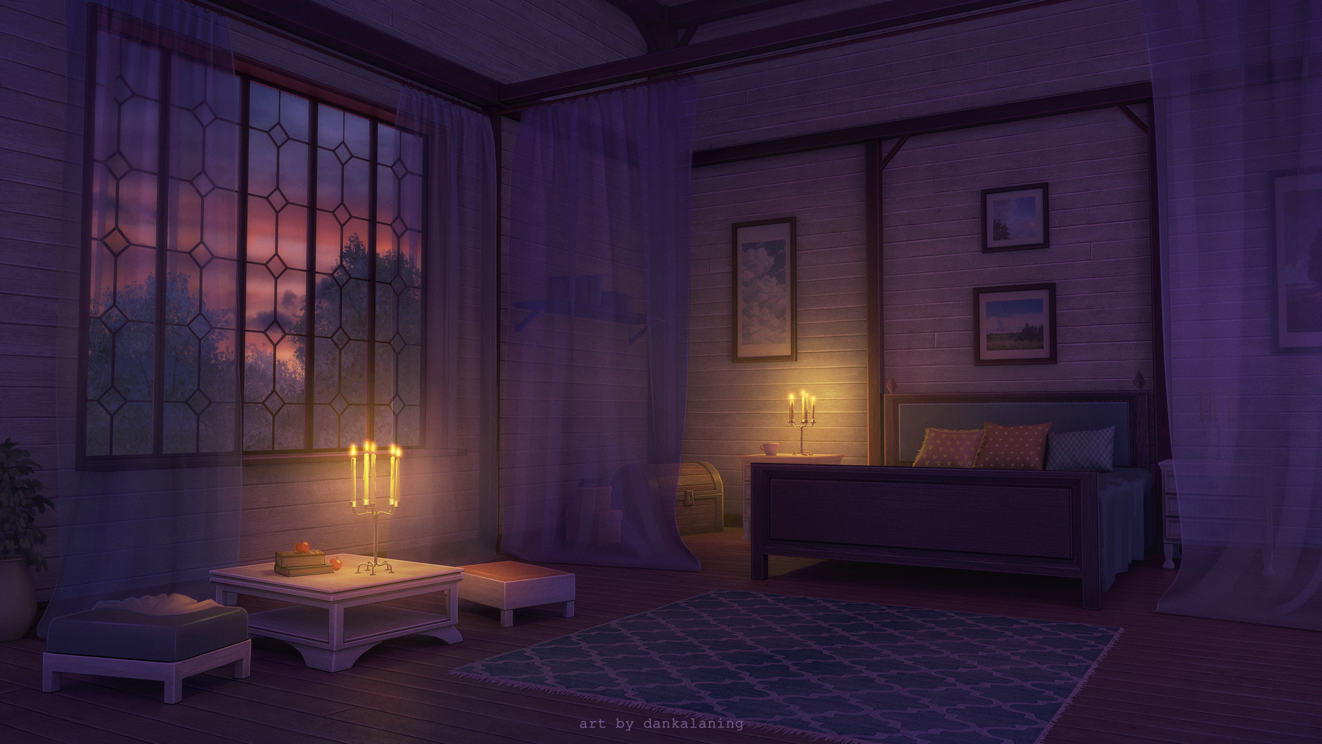 Bed Candle 1920x1080