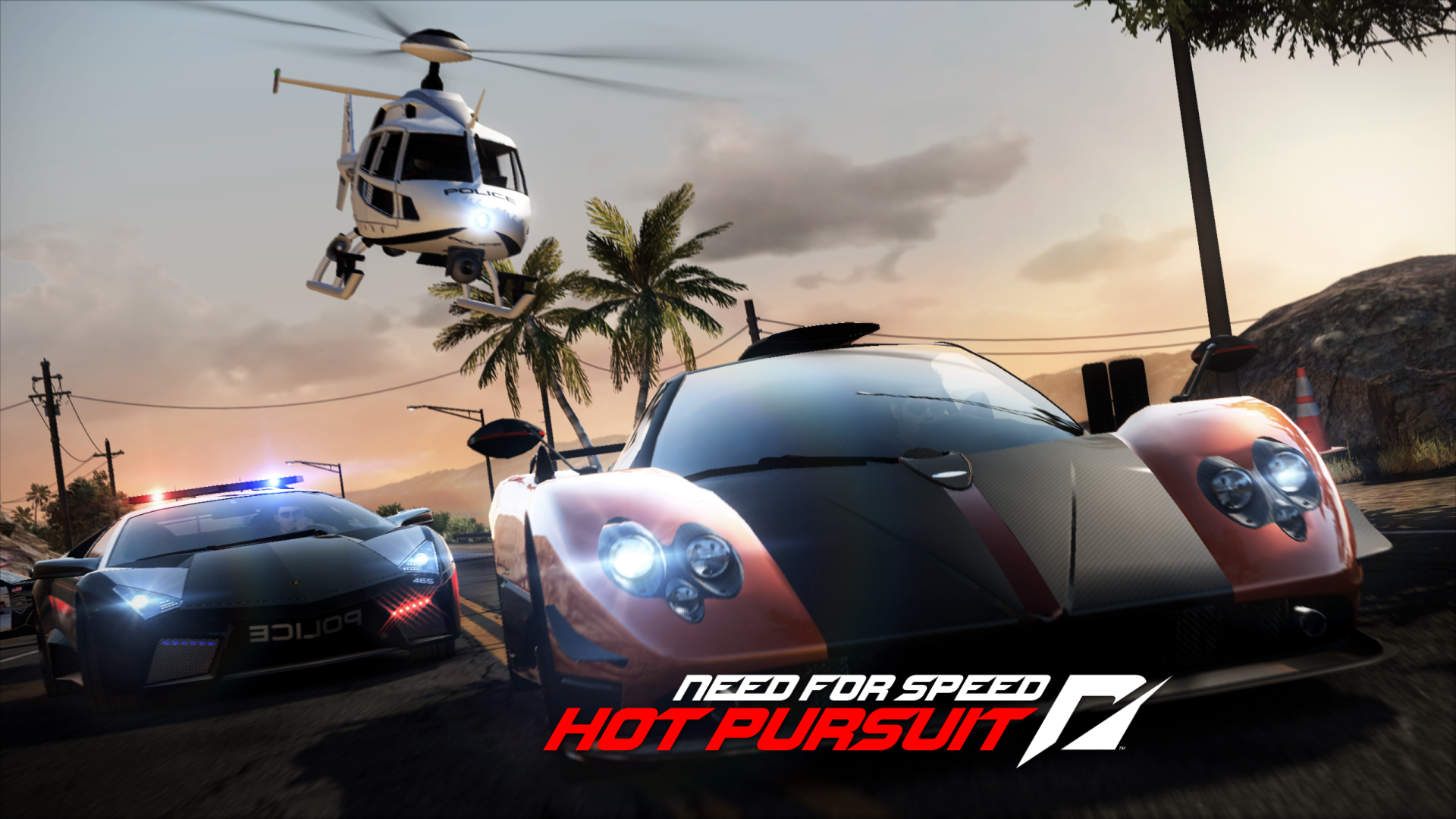Need For Speed Need For Speed Hot Pursuit Video Games Pagani Zonda Lamborghini Reventon 1920x1080