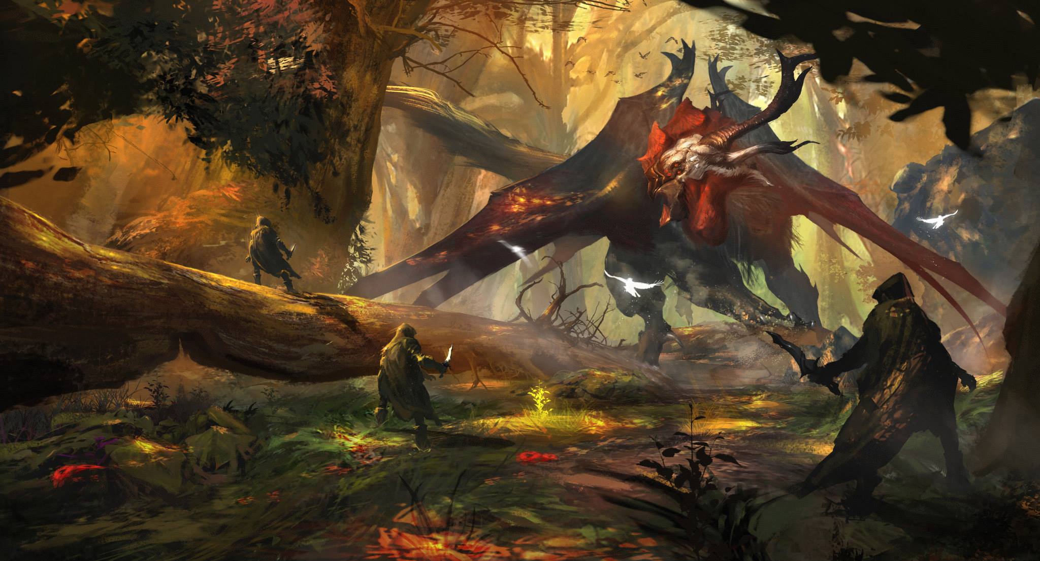 Creature Fantasy Forest Hunting Warrior 2048x1106
